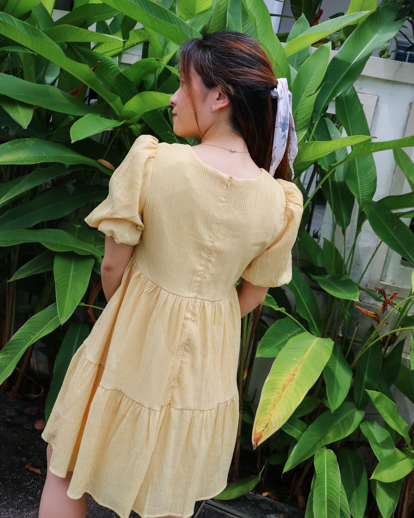 Holly Dress Romper in Yellow