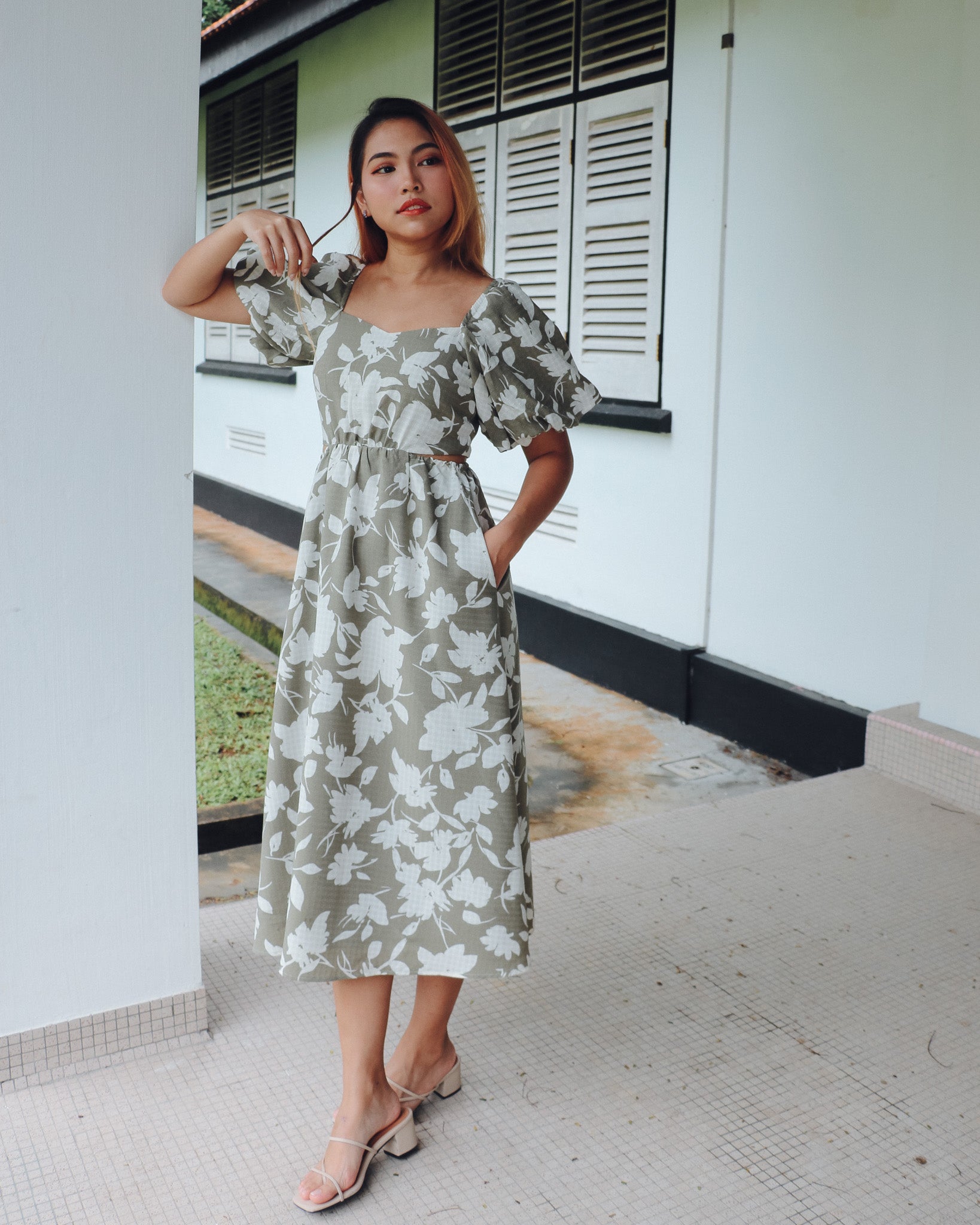 Candace Dress in Sage