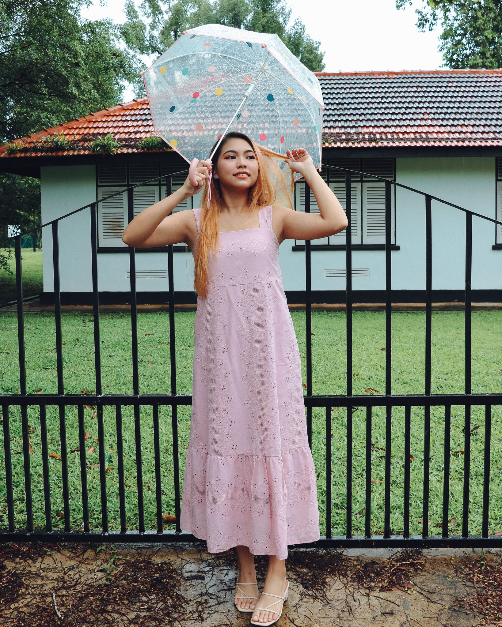 Gracie Dress in Dusty Pink