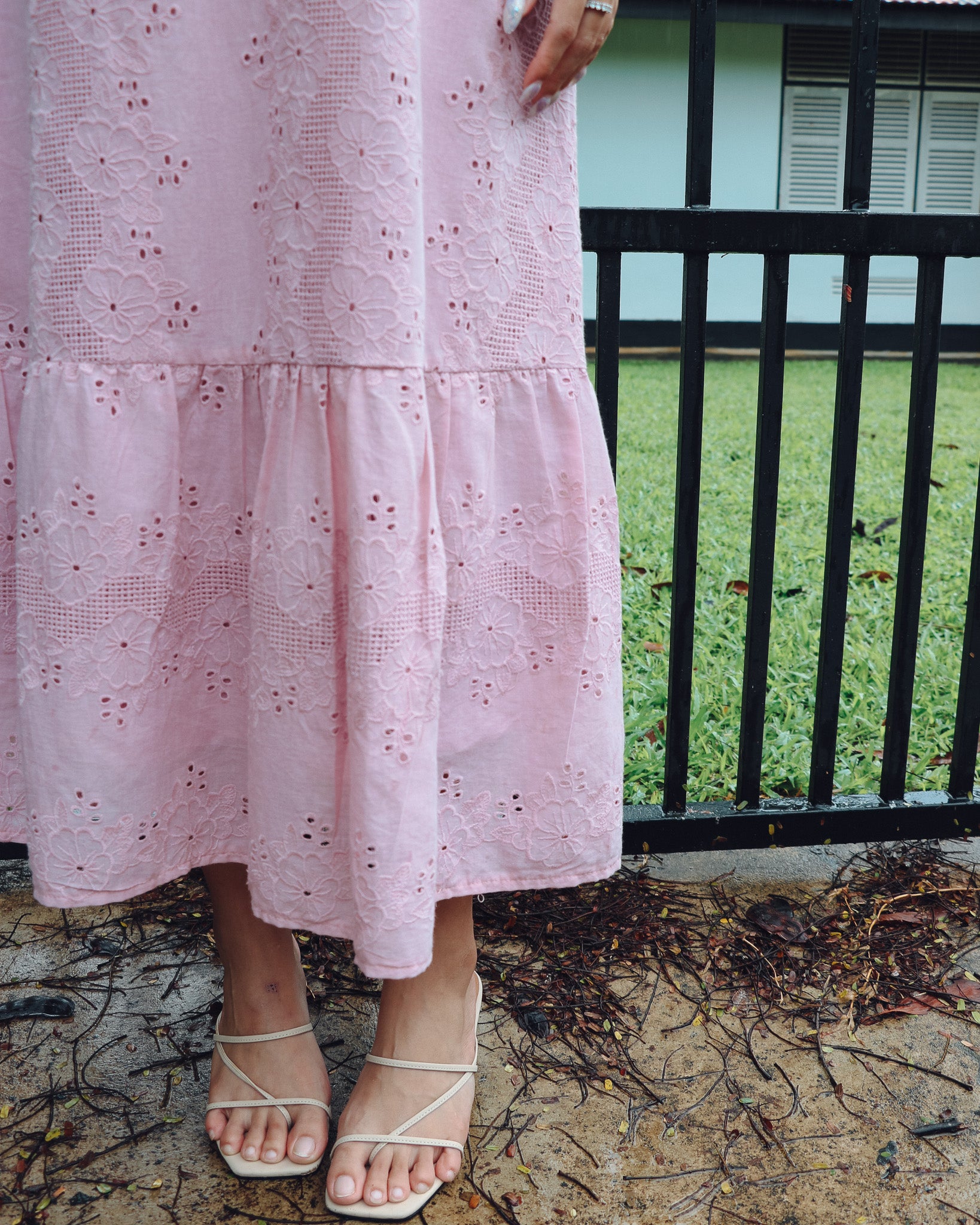 Gracie Dress in Dusty Pink