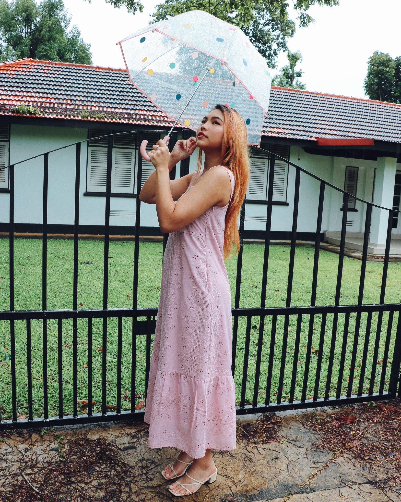 Gracie Dress in Dusty Pink