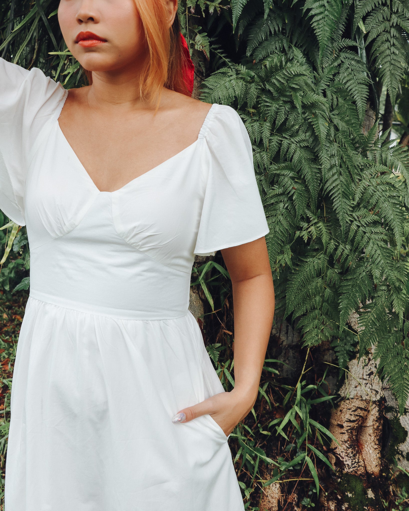Haelyn Dress Romper in White