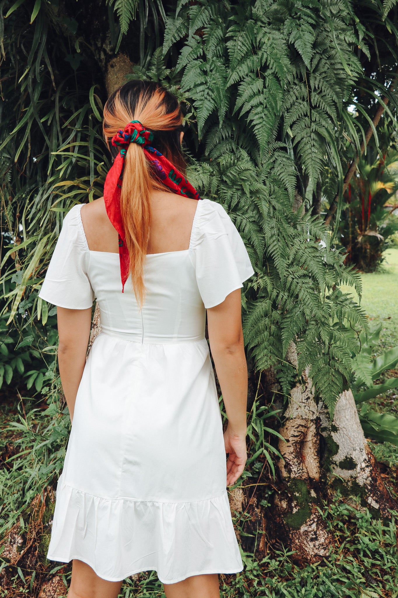 Haelyn Dress Romper in White