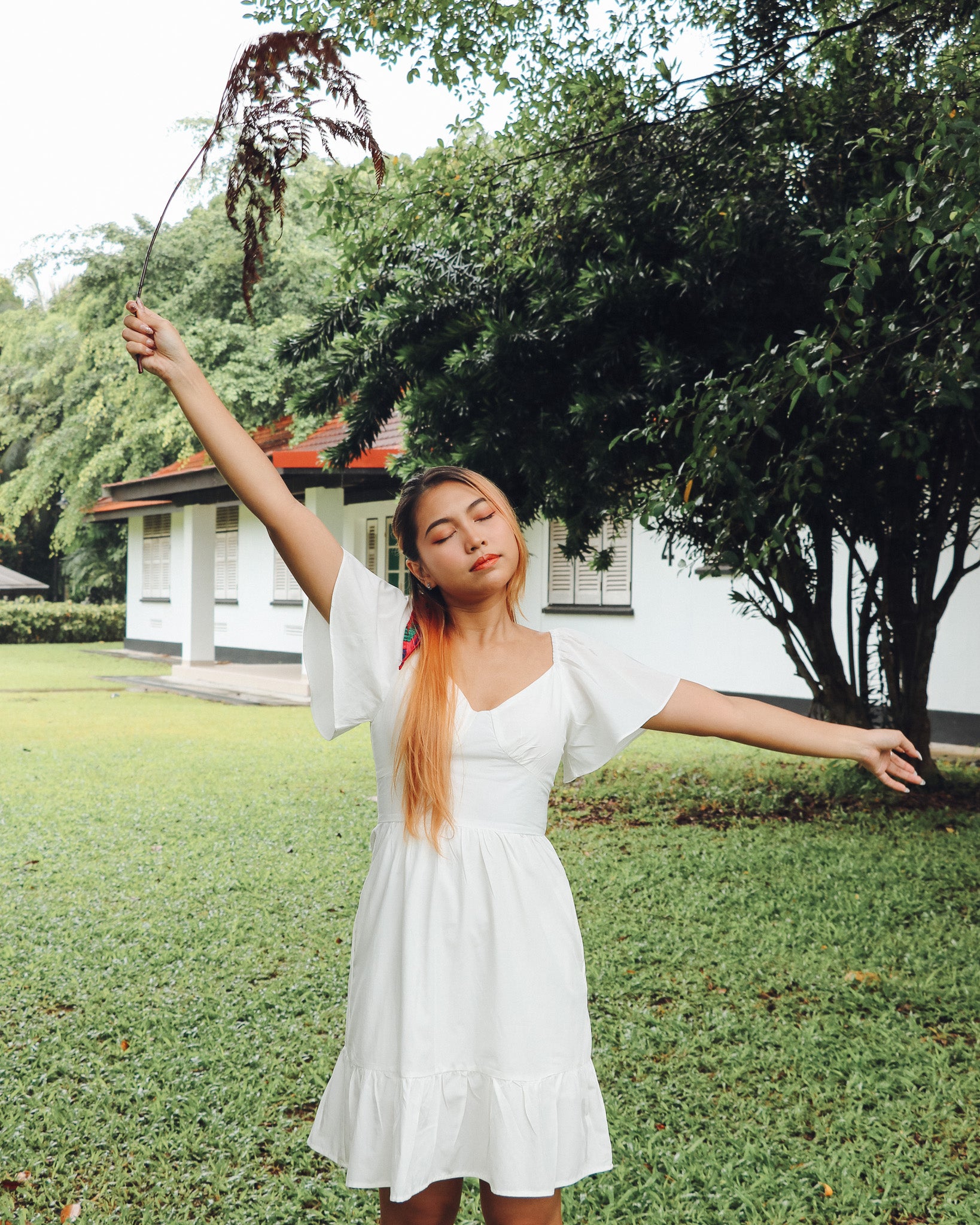 Haelyn Dress Romper in White