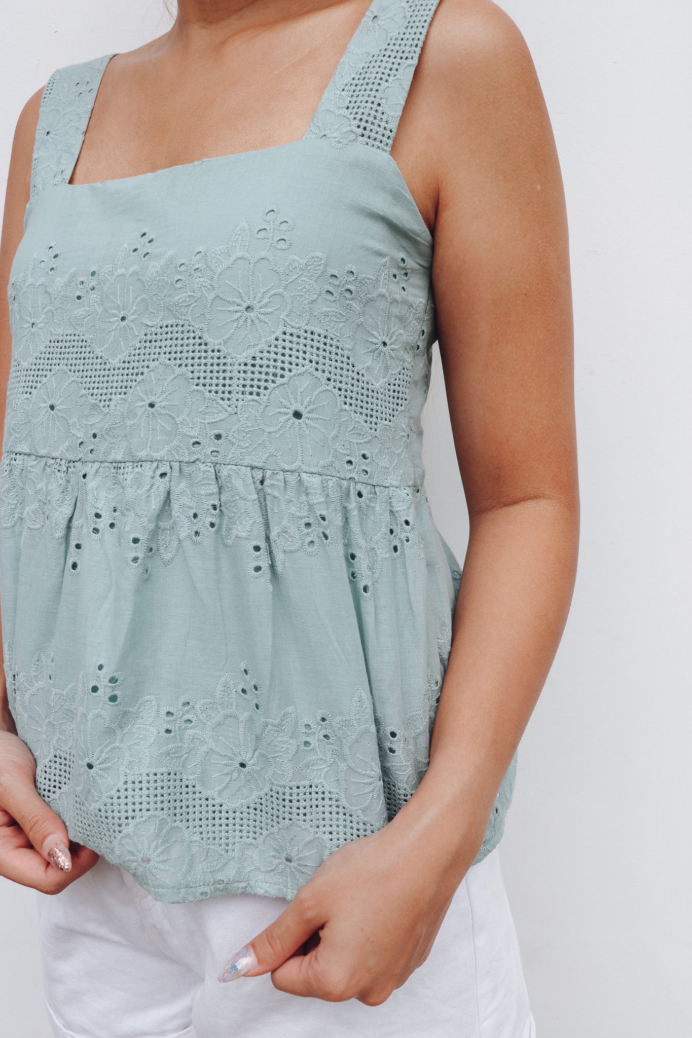 Lilith Top in Sage