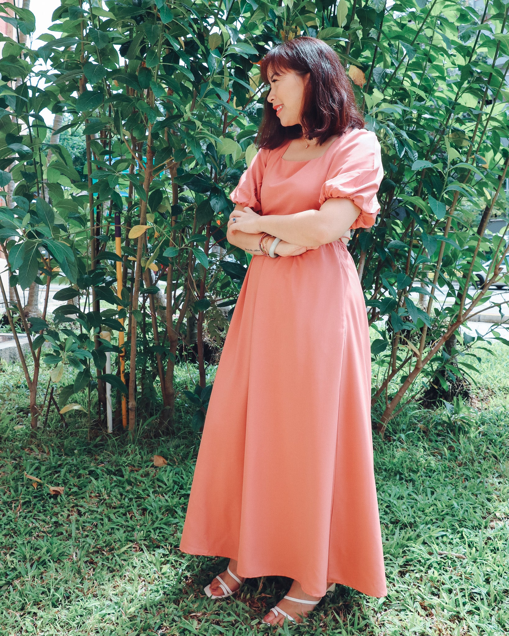 Ella Dress in Dusty Pink