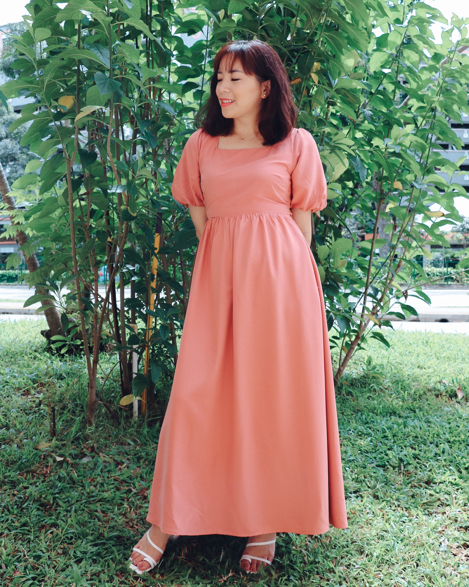 Ella Dress in Dusty Pink
