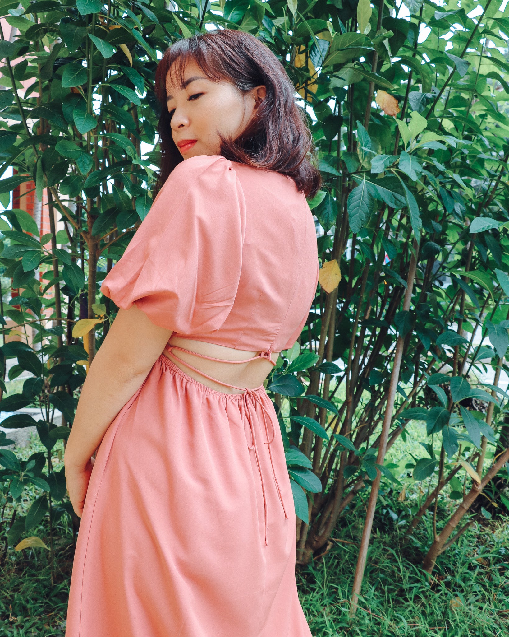 Ella Dress in Dusty Pink
