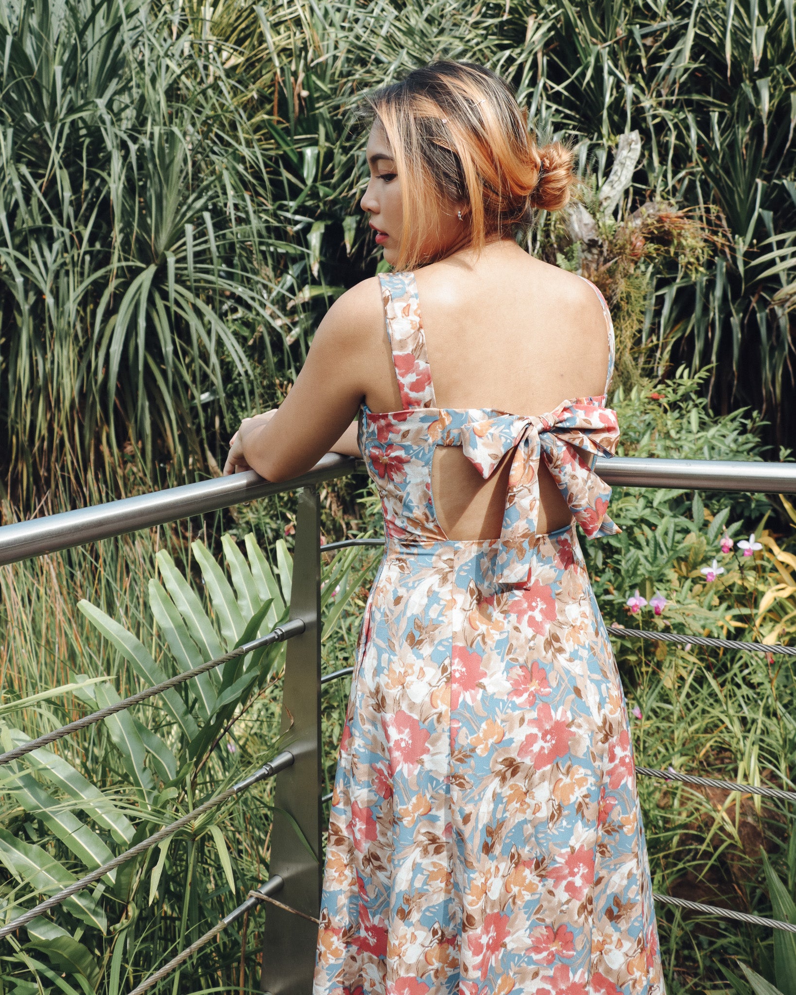 Francesca Dress in Pink Florals