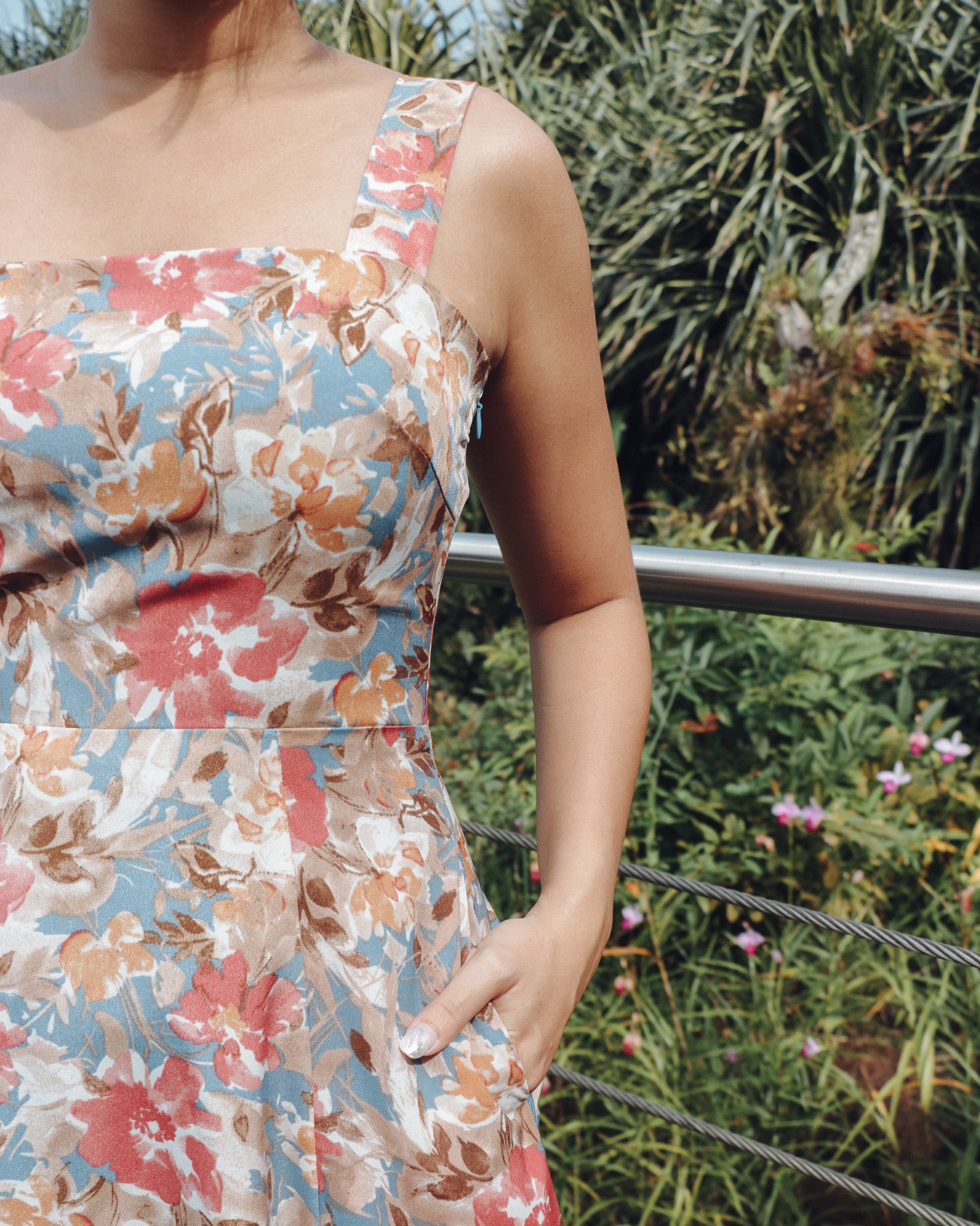 Francesca Dress in Pink Florals