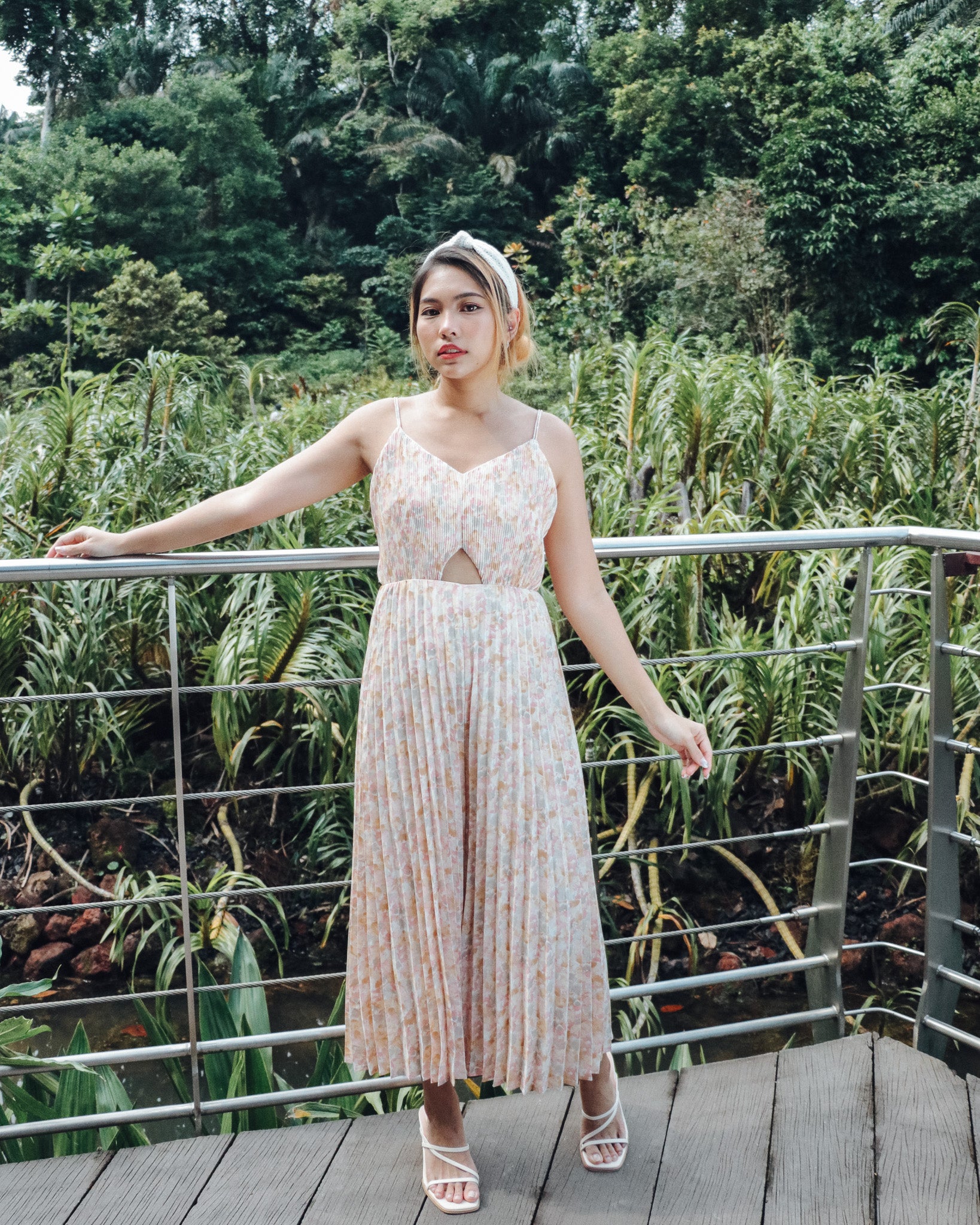 Leighton Jumpsuit in Pink Florals