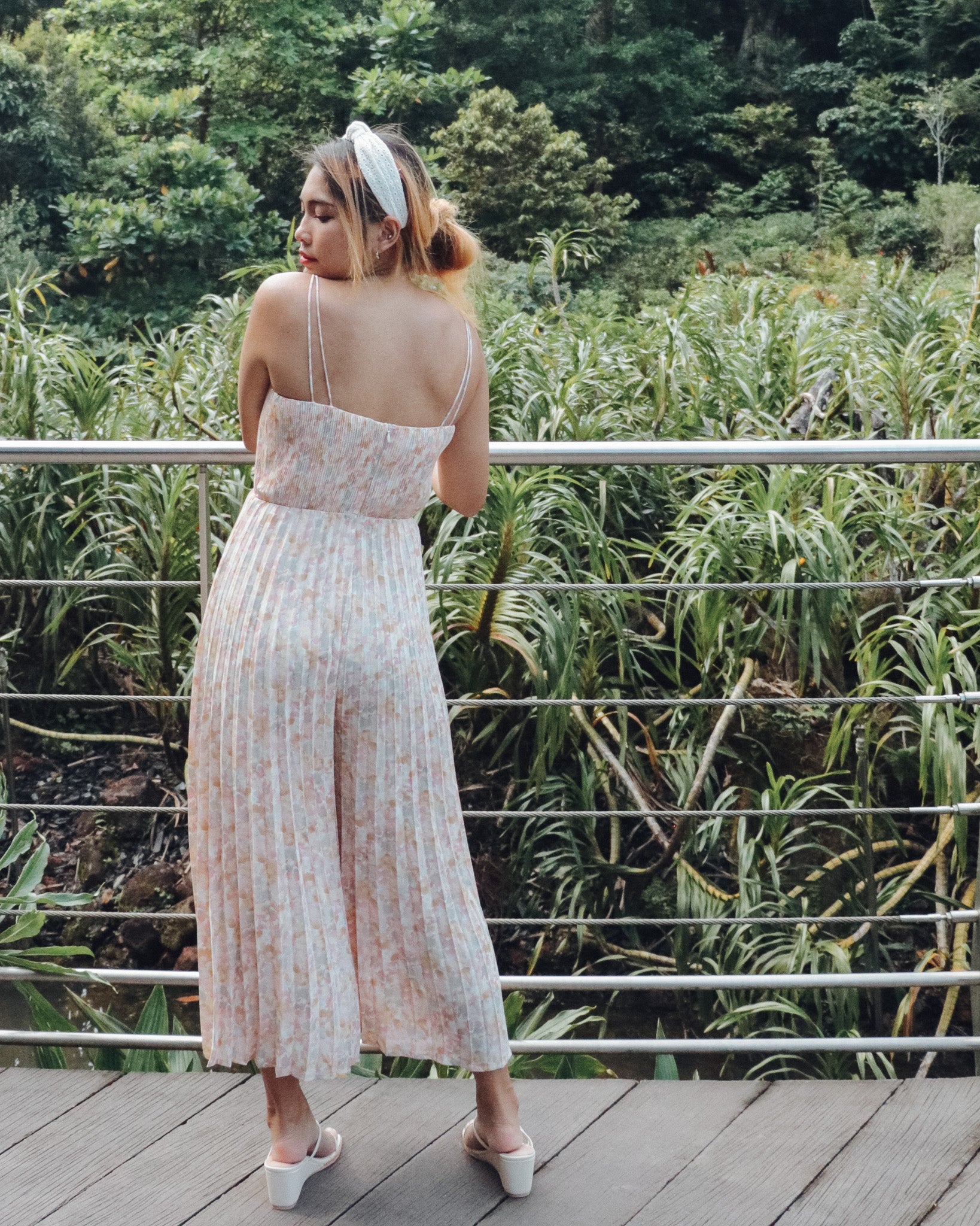 Leighton Jumpsuit in Pink Florals