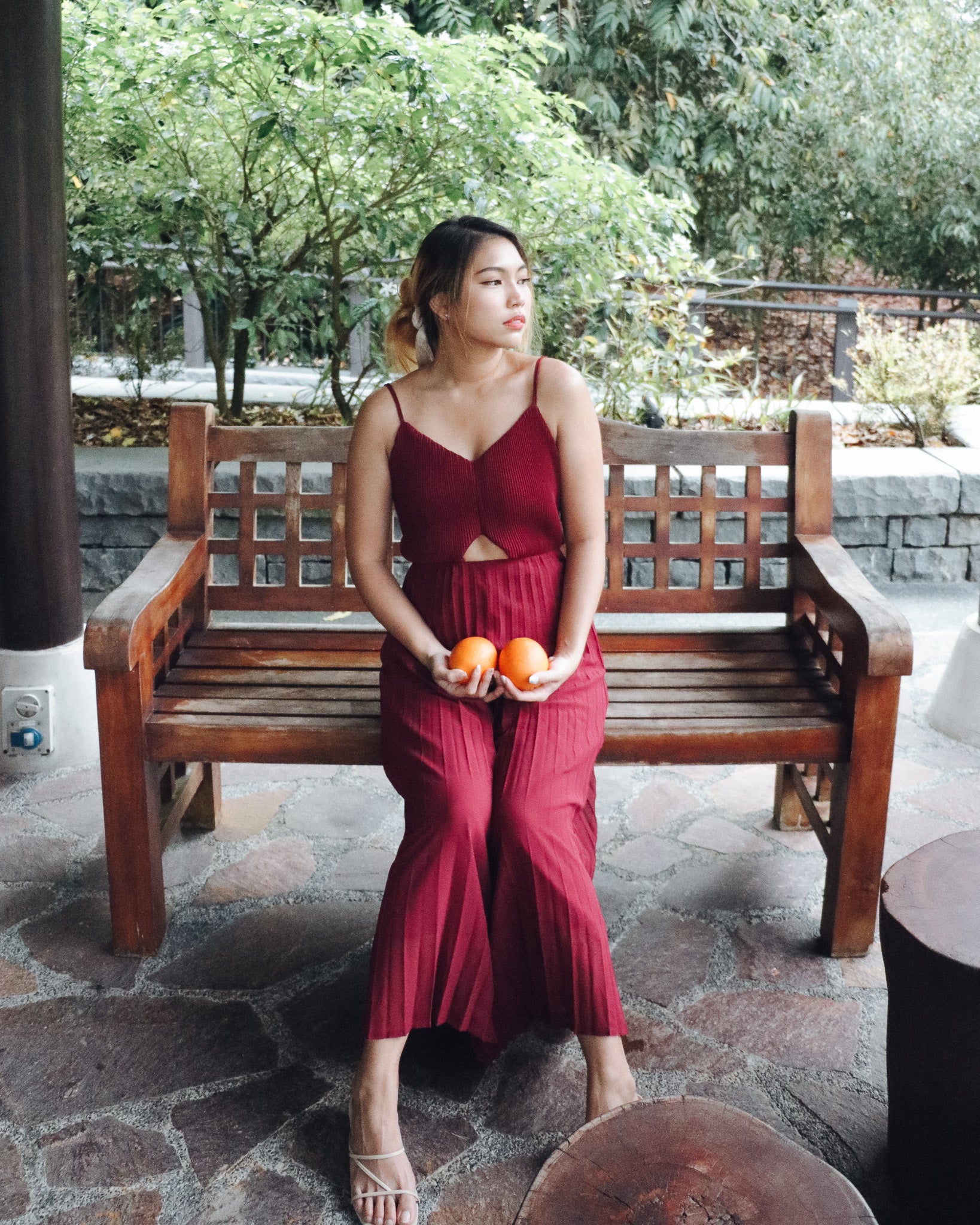 *BACK IN STOCK* Leighton Jumpsuit in Wine