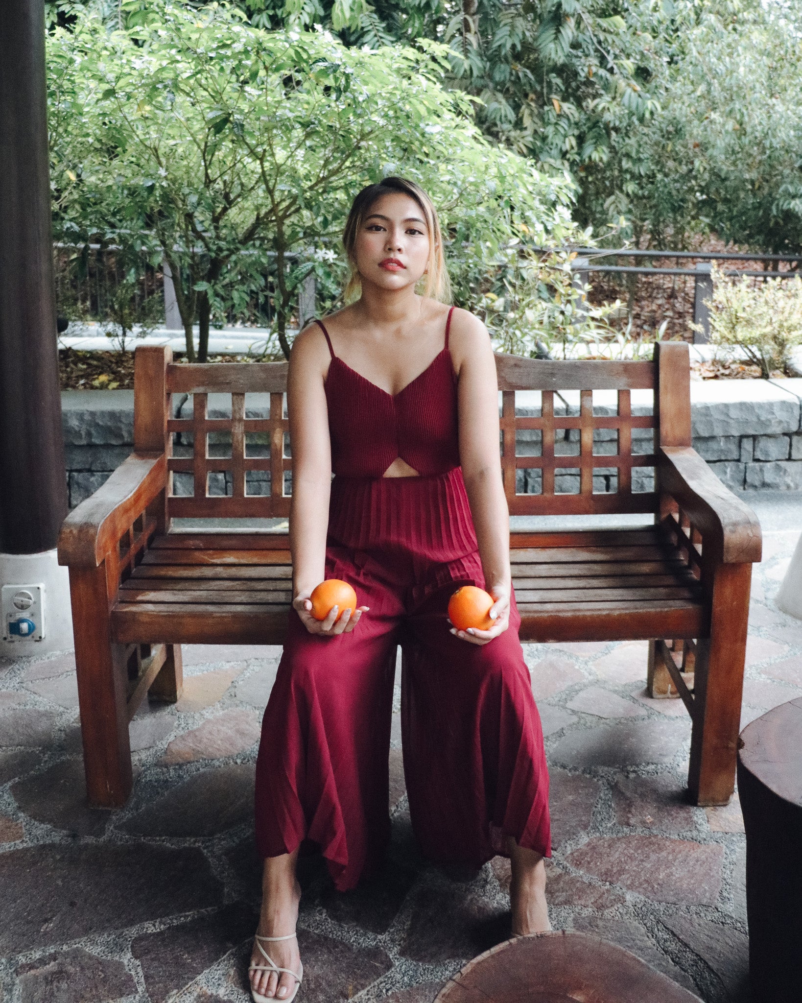 *BACK IN STOCK* Leighton Jumpsuit in Wine