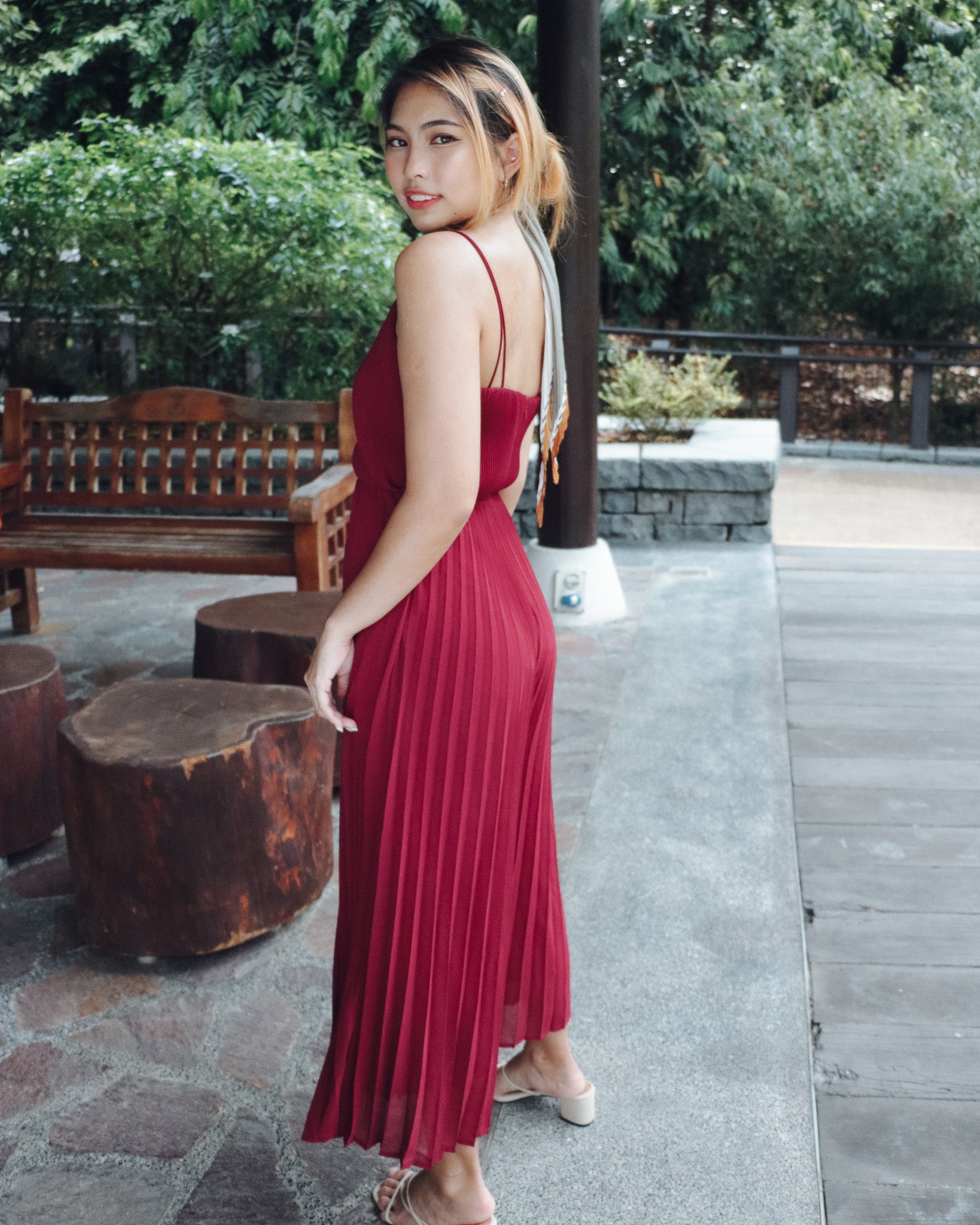 *BACK IN STOCK* Leighton Jumpsuit in Wine