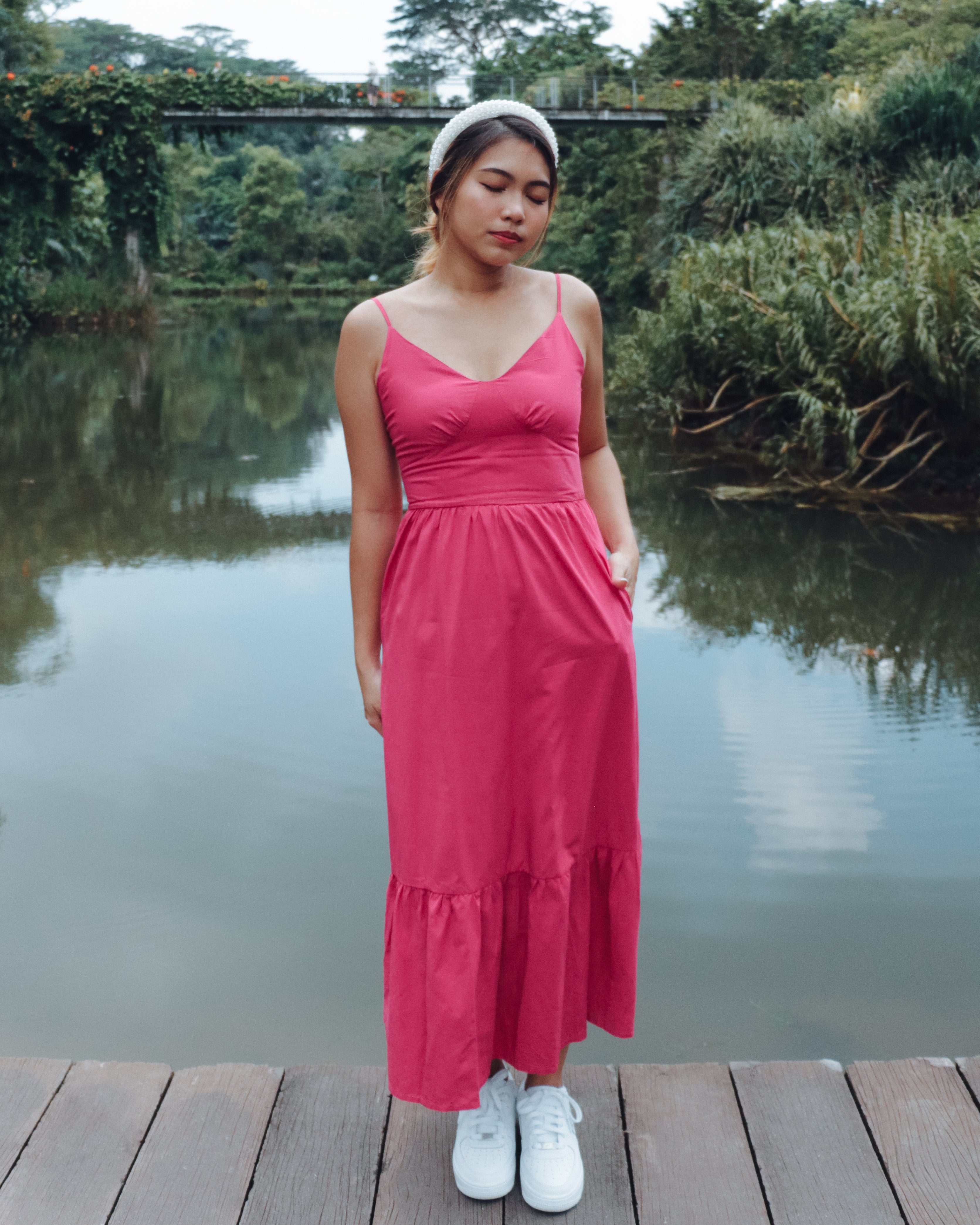 Roxy Dress in Hot Pink