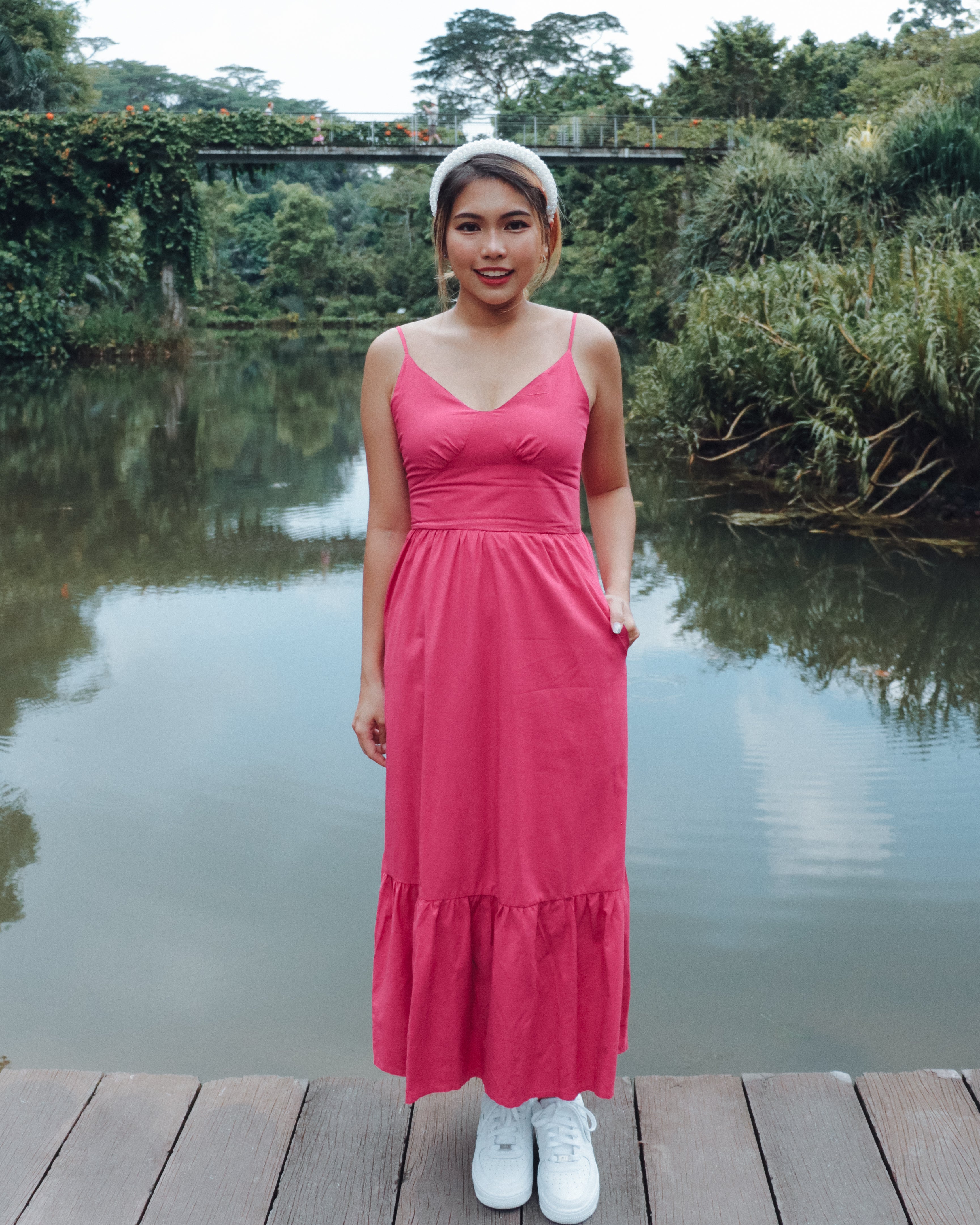 Roxy Dress in Hot Pink