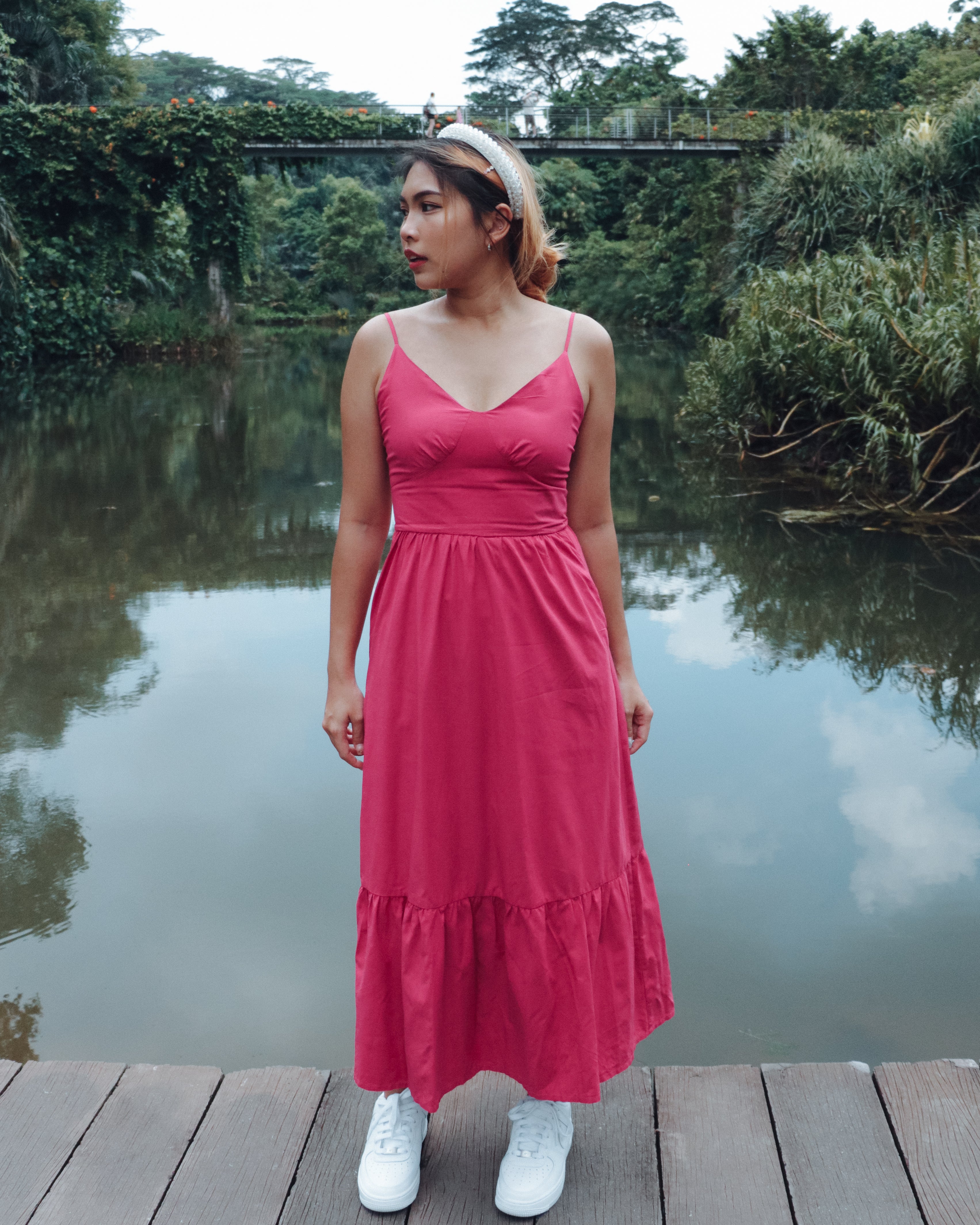 Roxy Dress in Hot Pink