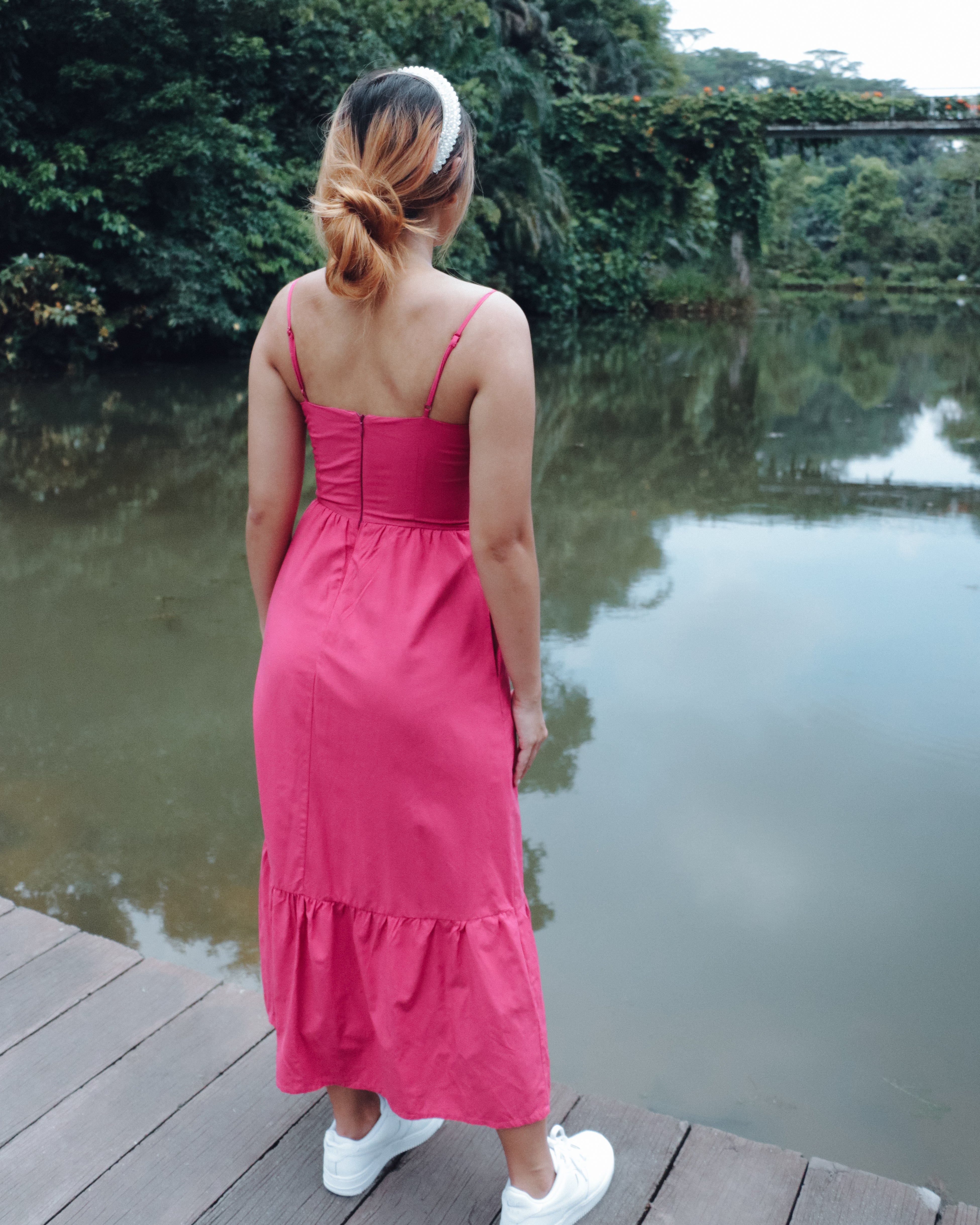 Roxy Dress in Hot Pink