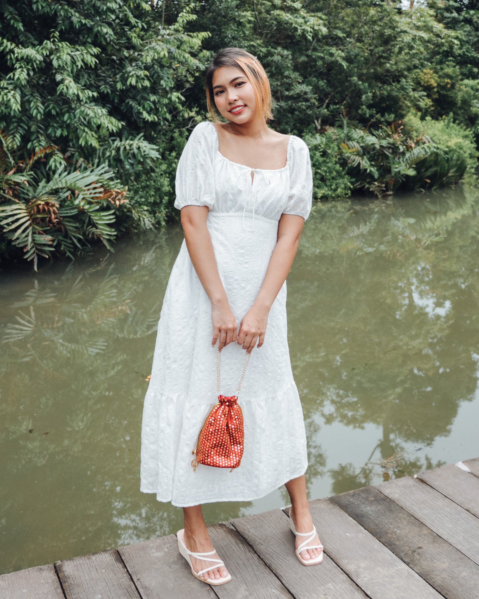 Hazel Dress in White