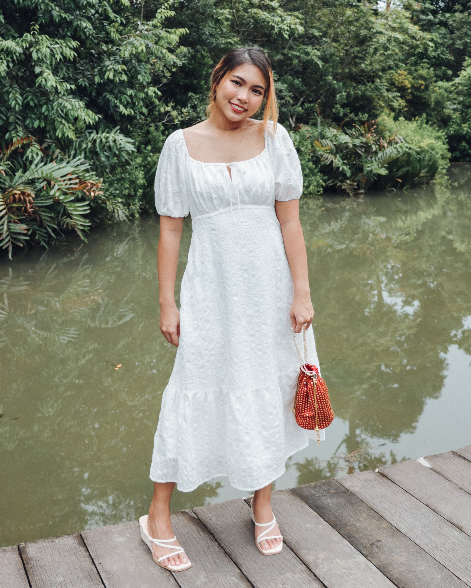Hazel Dress in White