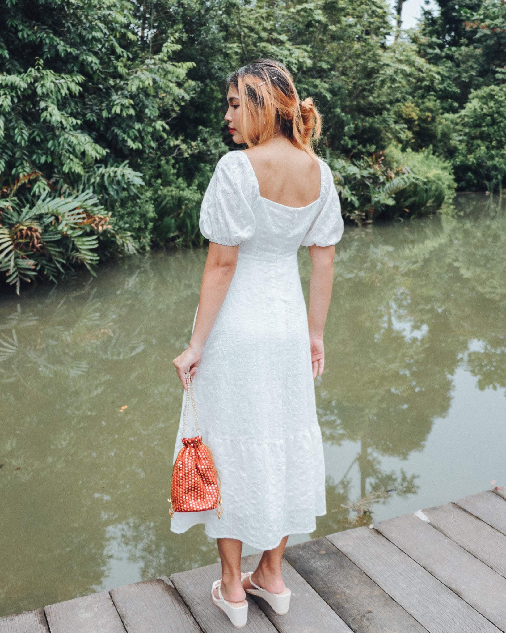 Hazel Dress in White