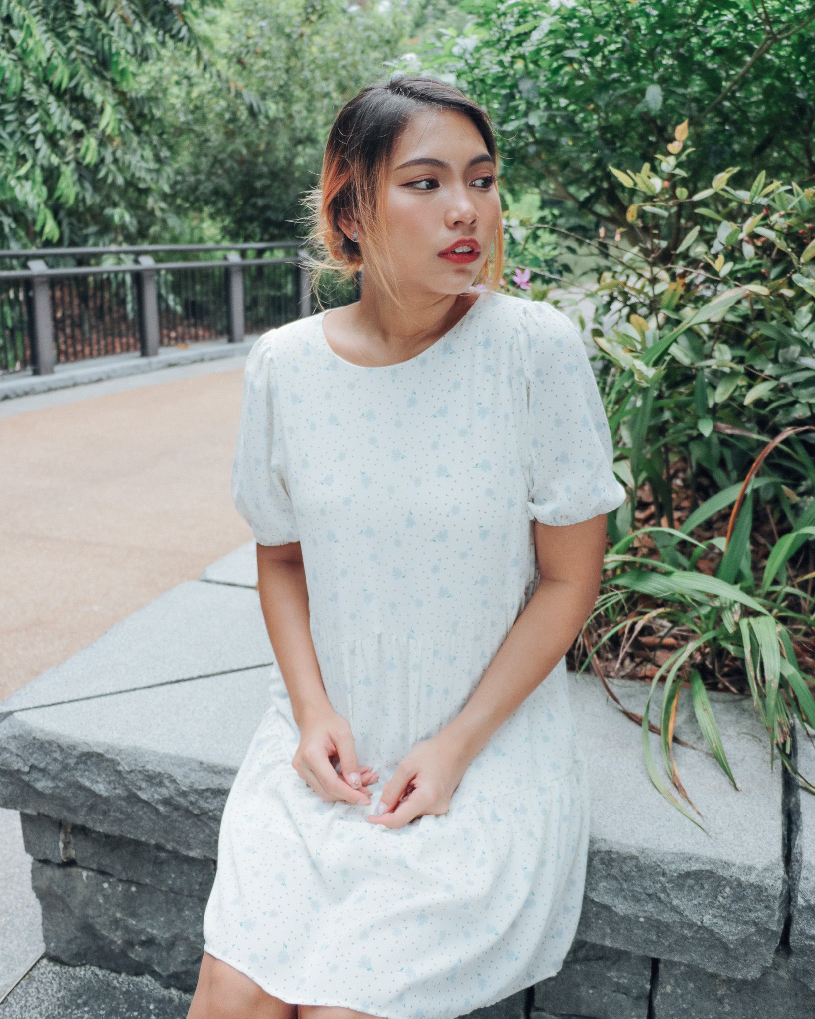 Evie Mini Dress in White