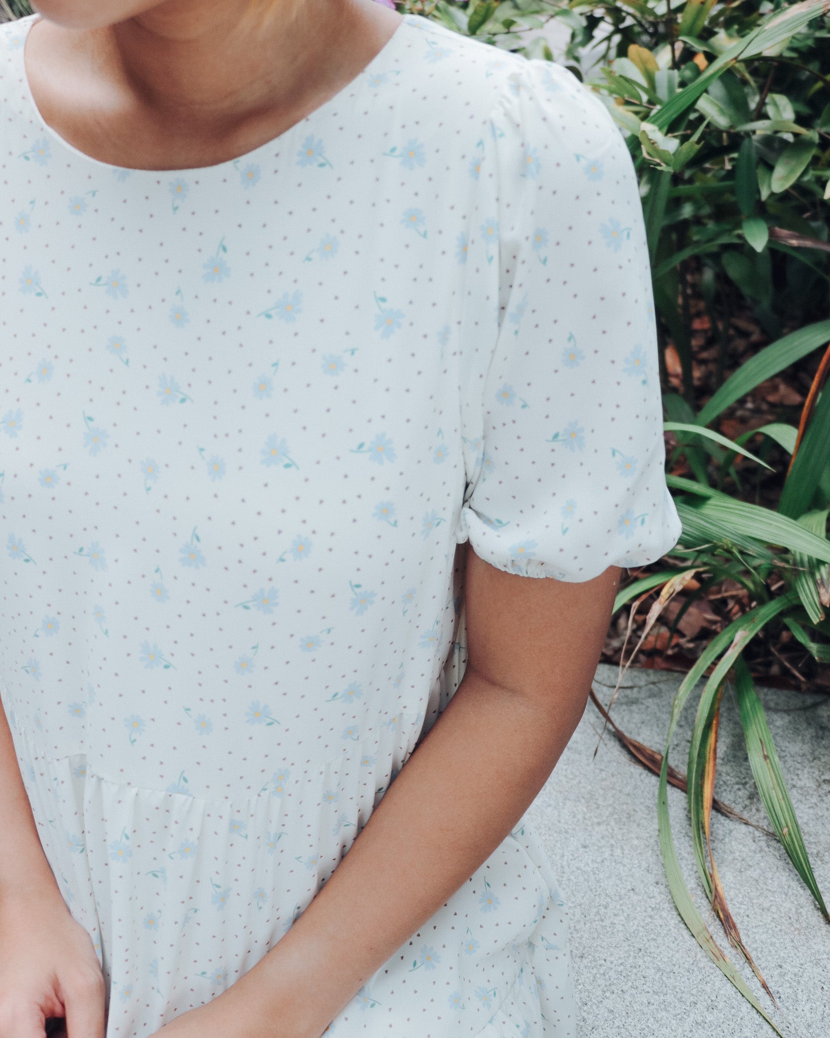 Evie Mini Dress in White