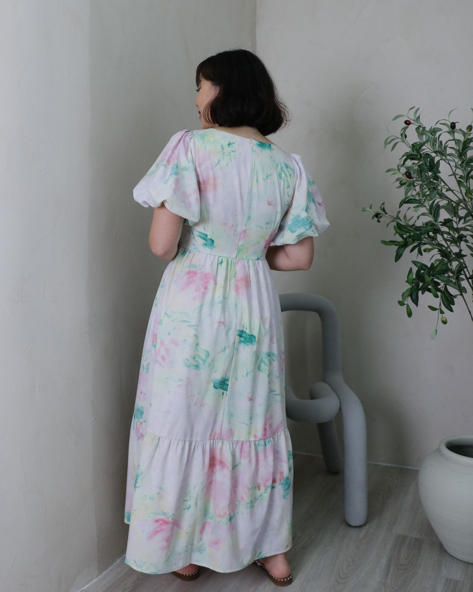 Sophia Dress in Watercolour