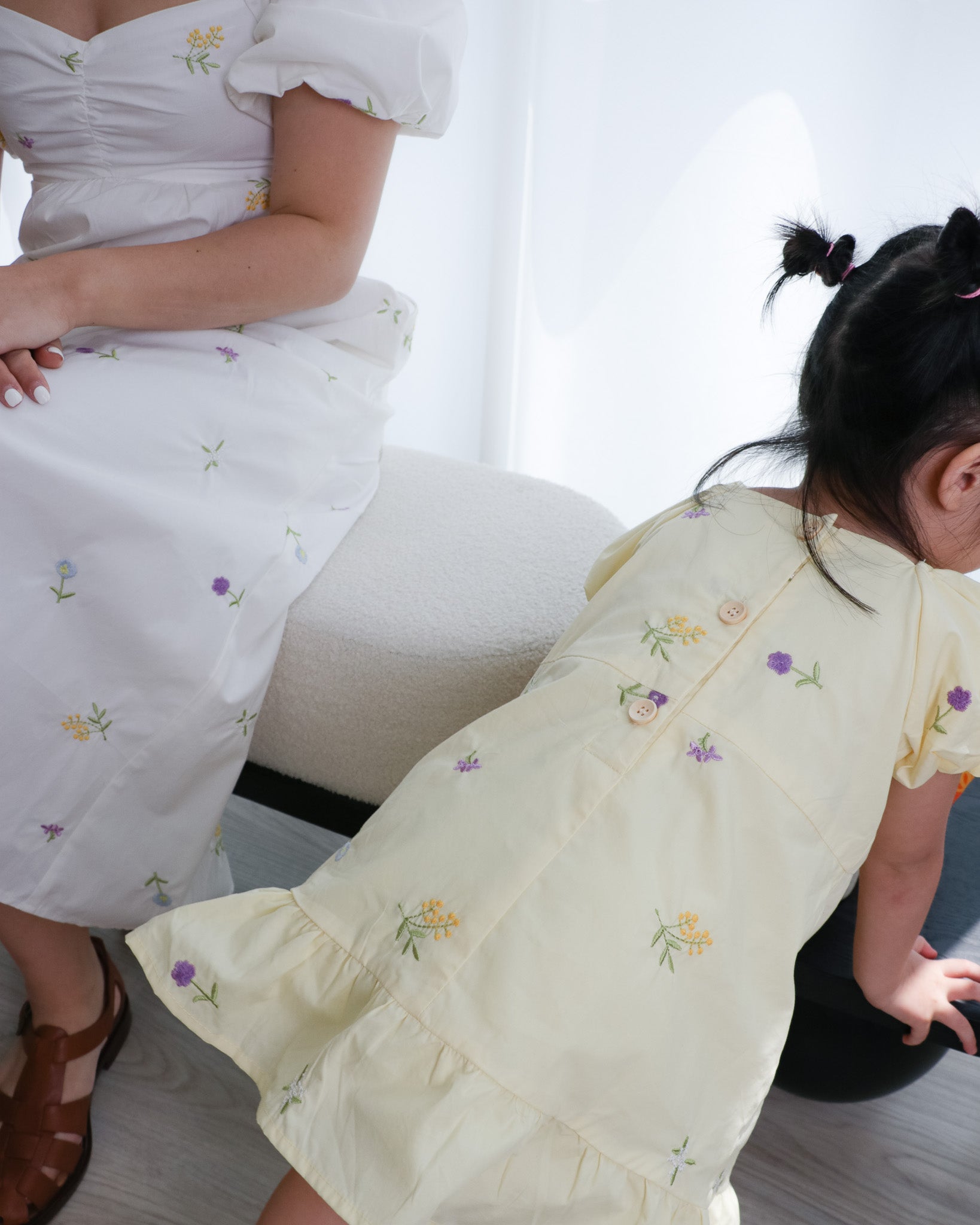 Kylie Dress in Yellow Florals