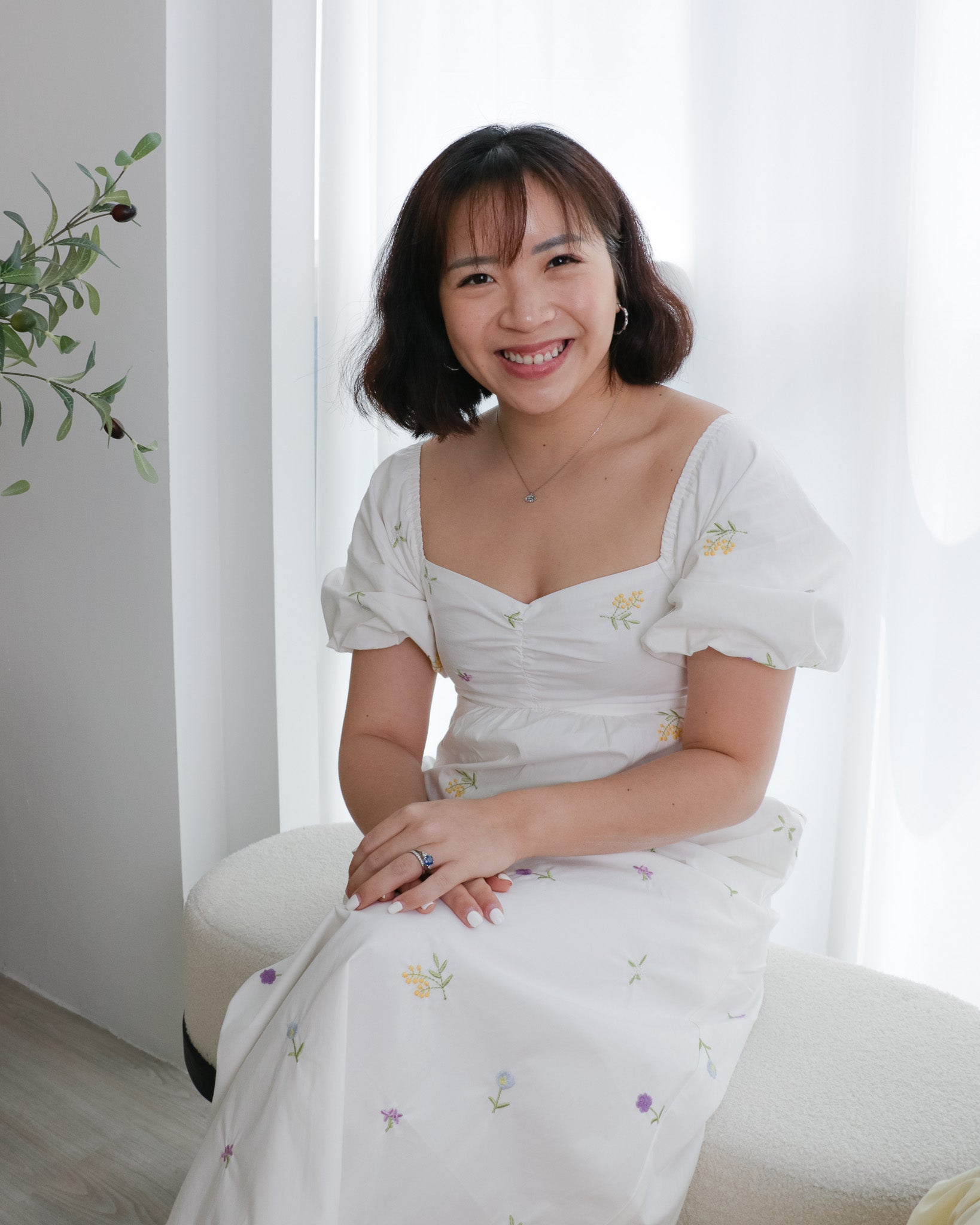 Darlene Dress in White