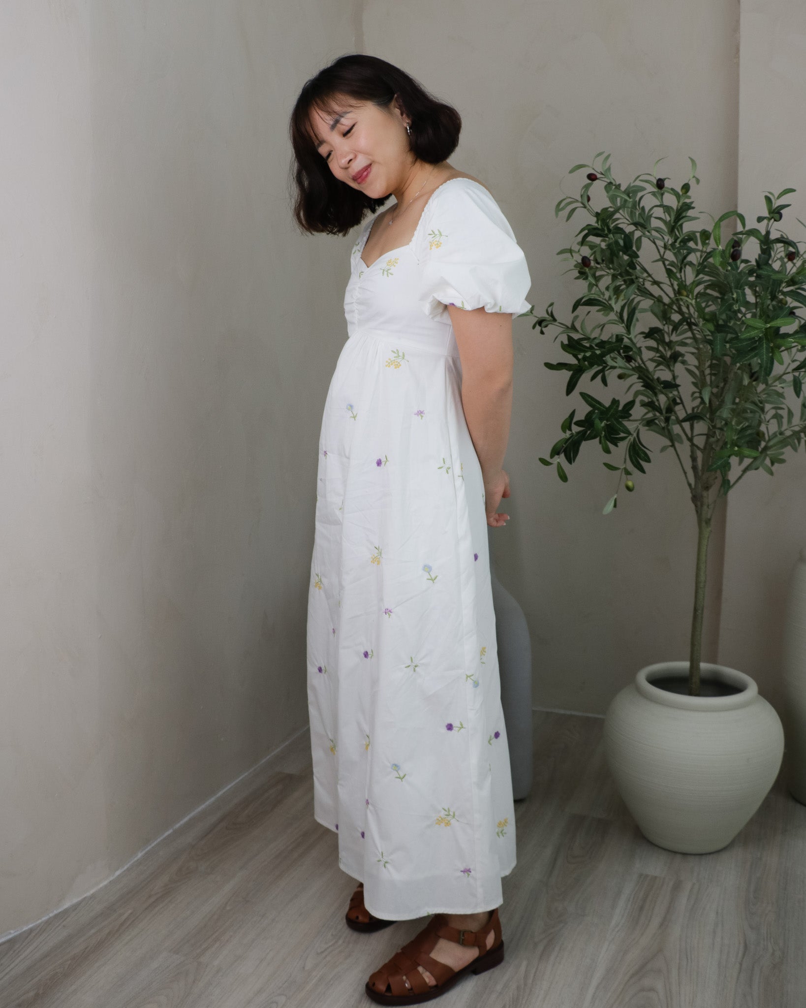 Darlene Dress in White