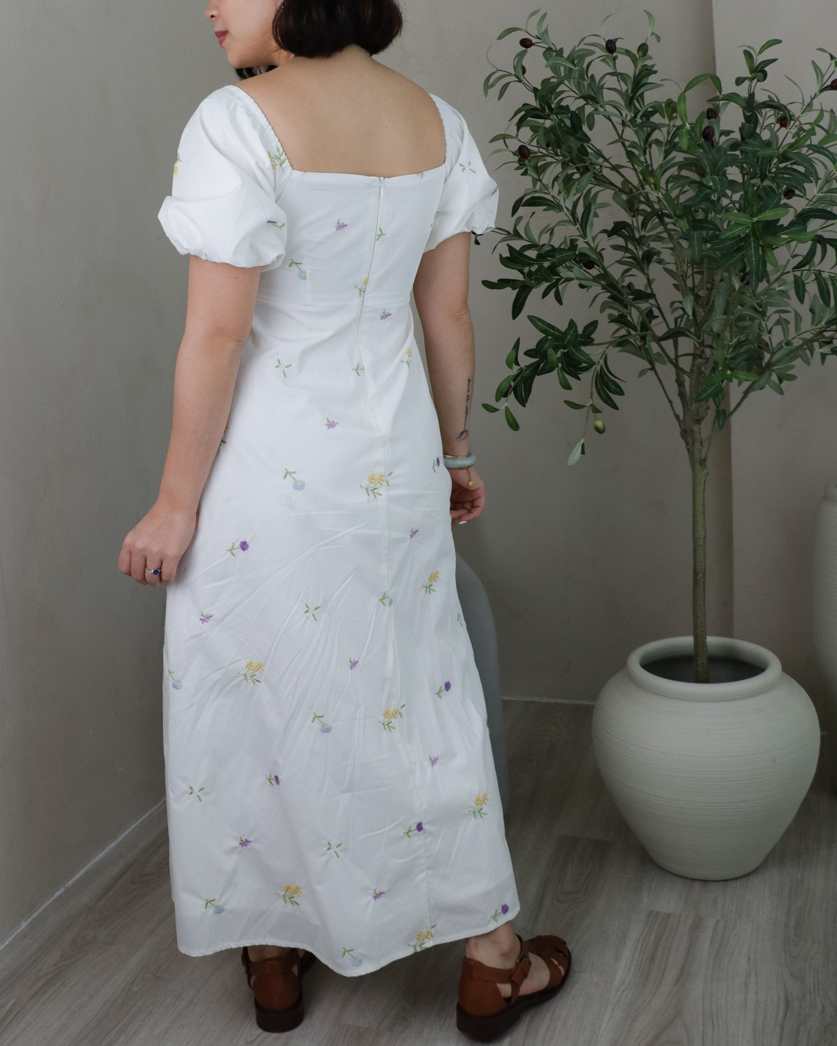 Darlene Dress in White