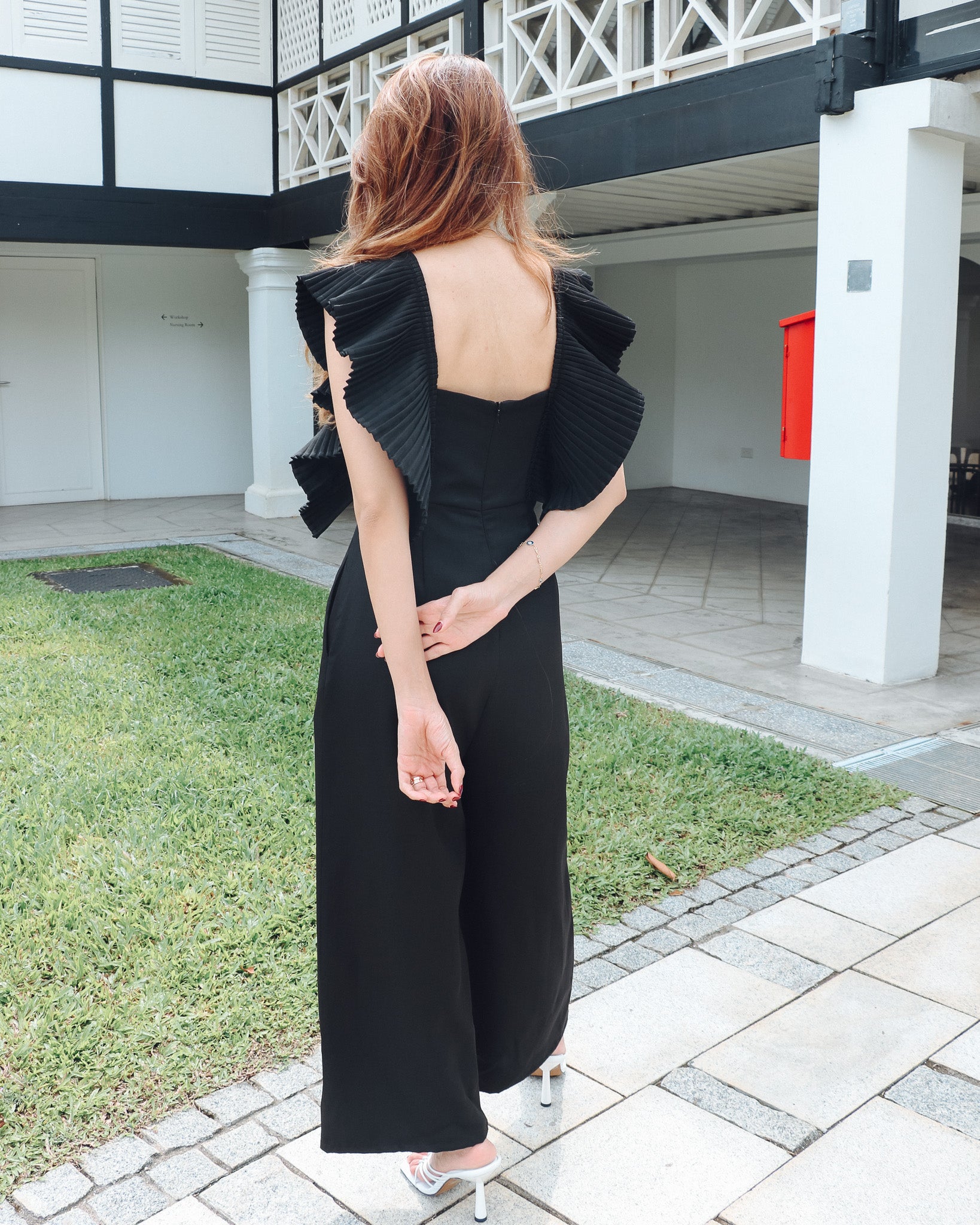 Ruby Ruffle Jumpsuit in Black
