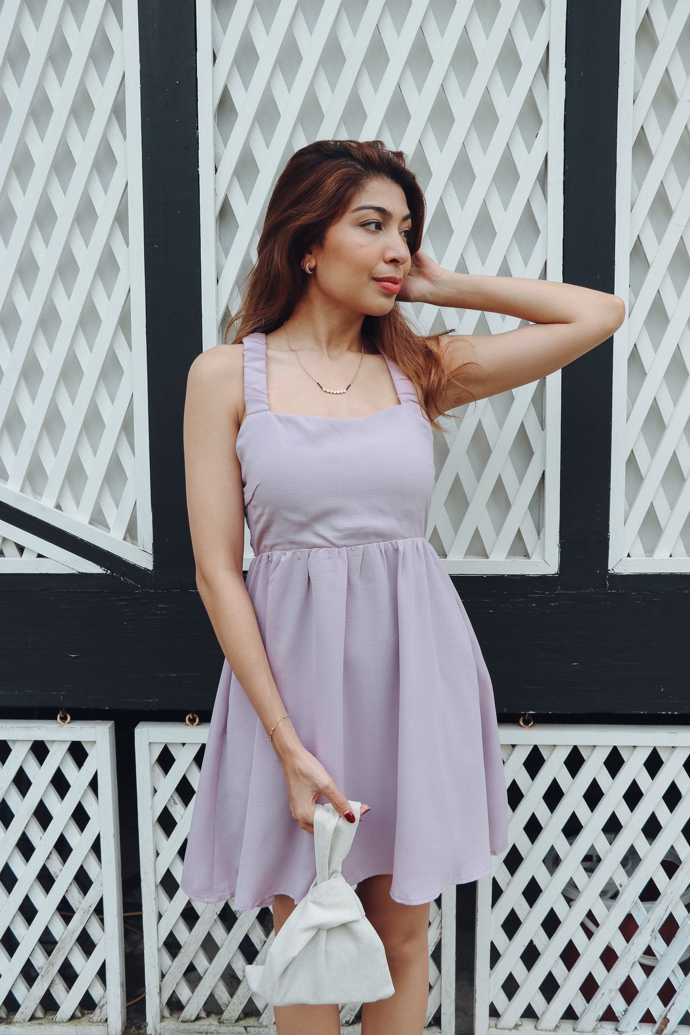 Gladys Dress in Lilac