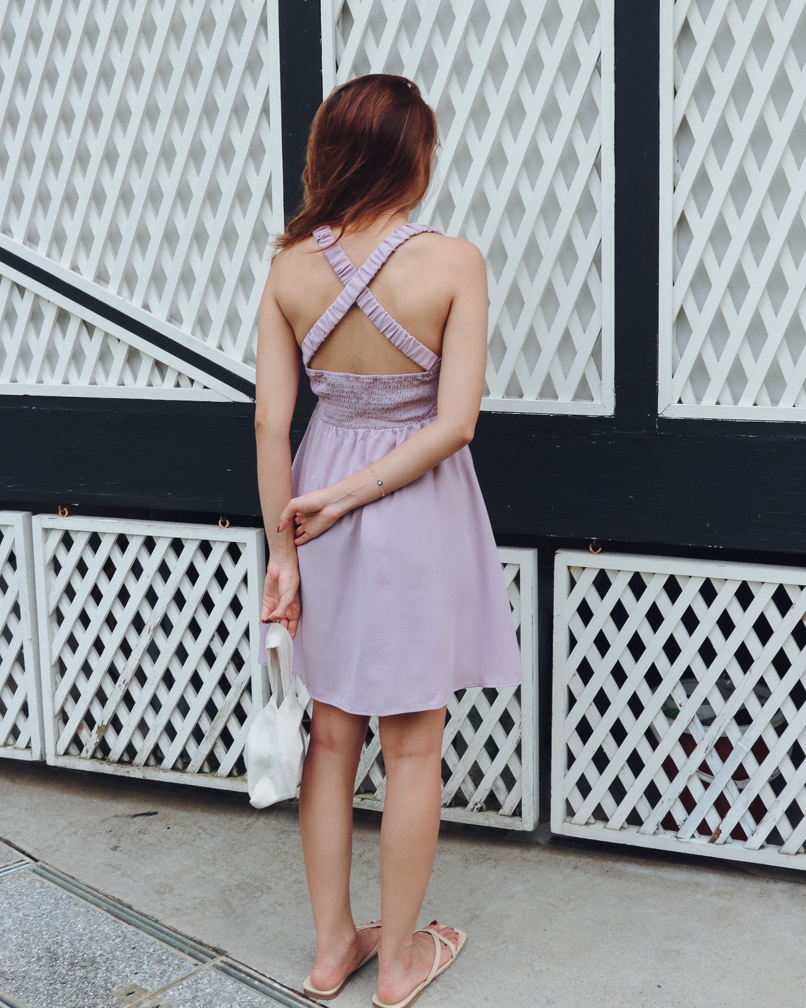 Gladys Dress in Lilac