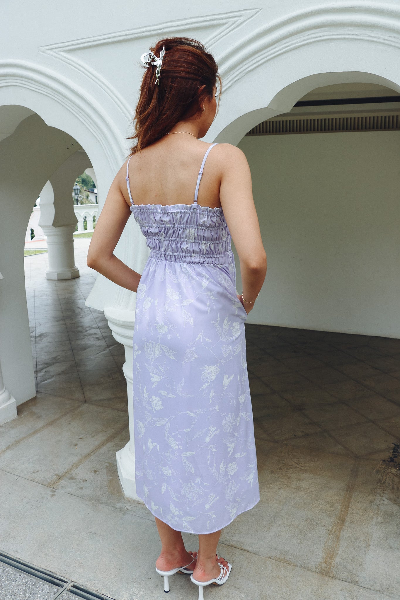 Esme Dress in Lilac Florals