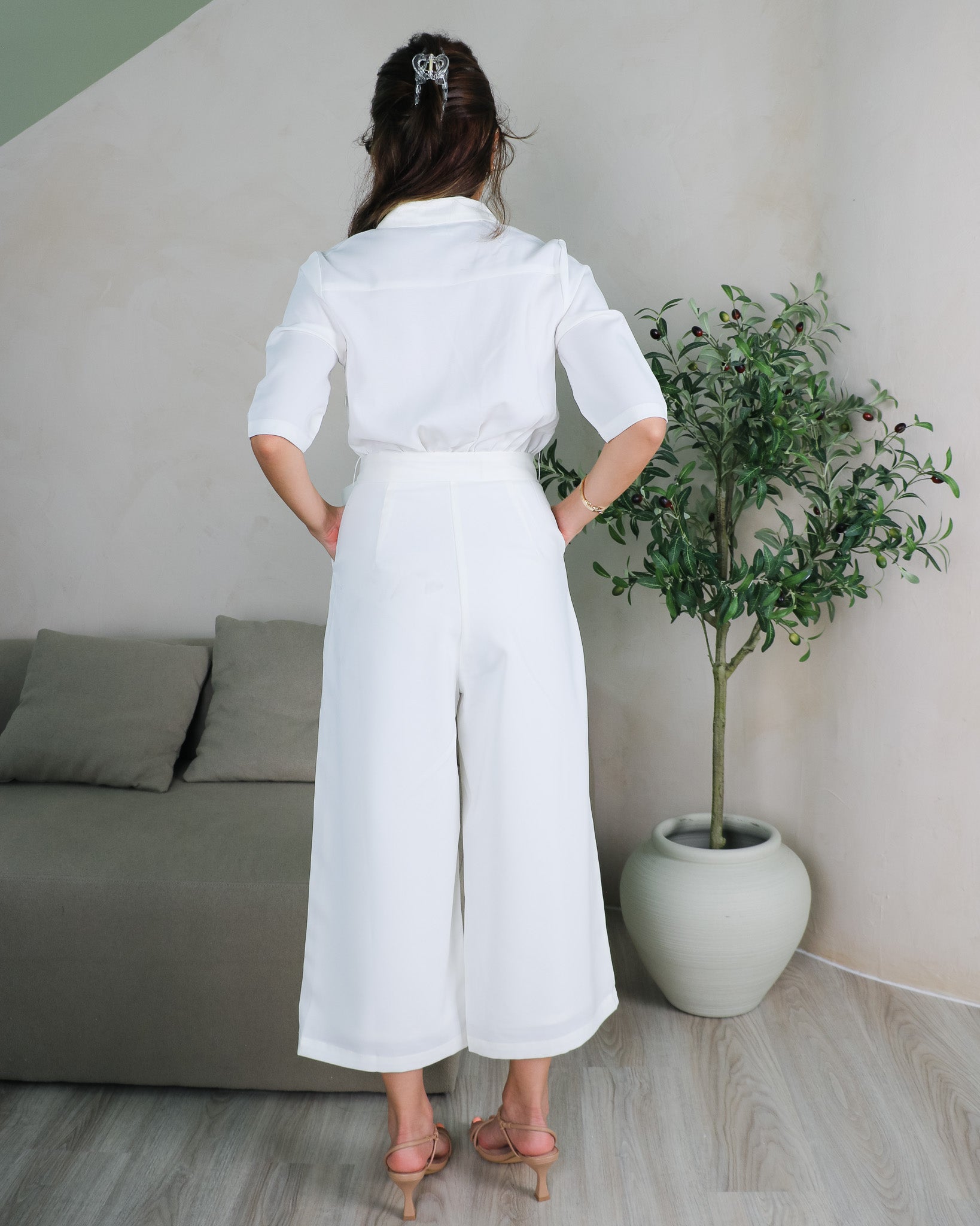 [Jenesyss] Phoebe Jumpsuit in White