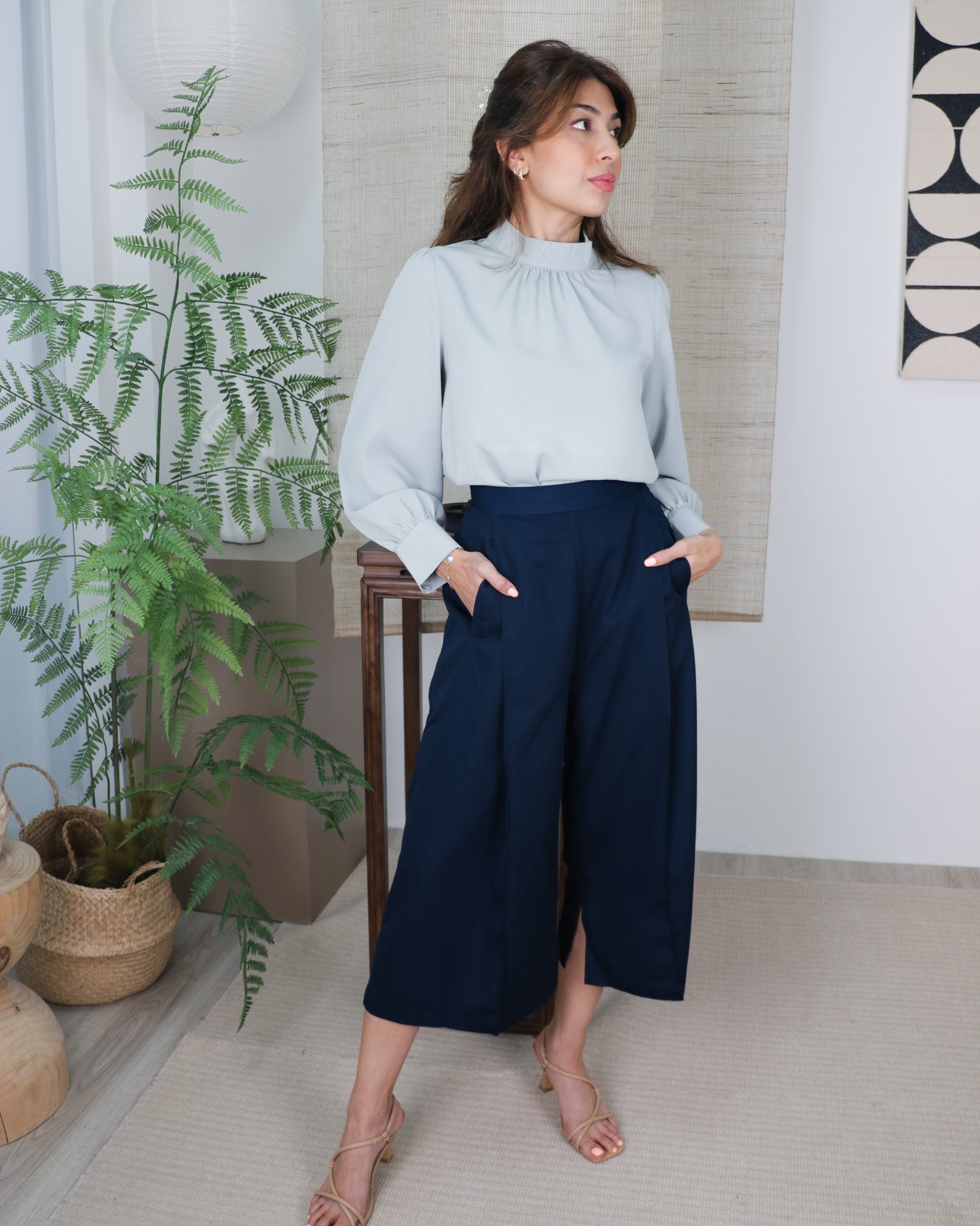 [Jenesyss] Charmaine Culottes in Navy Blue