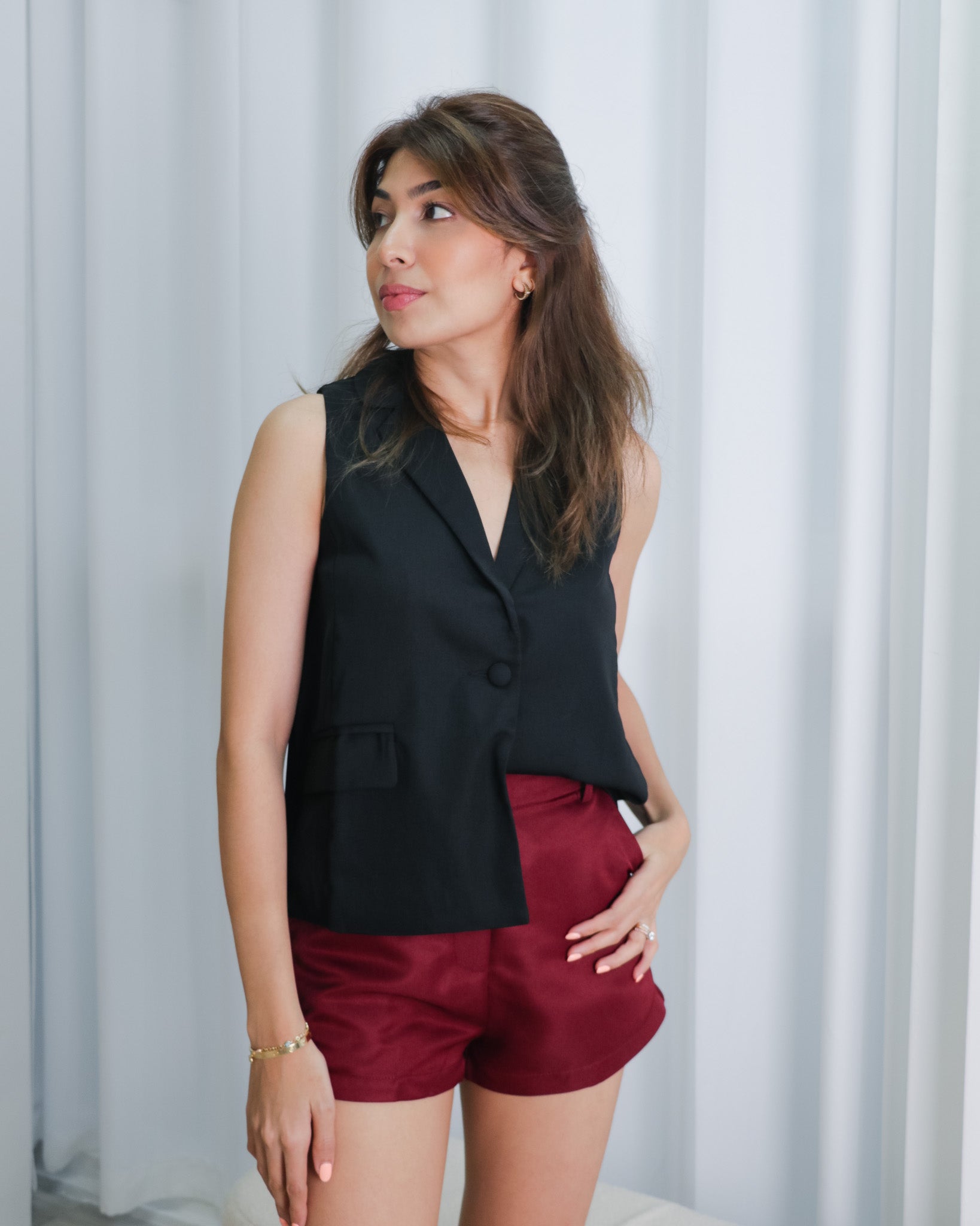 [Jenesyss] Ria Shorts in Wine