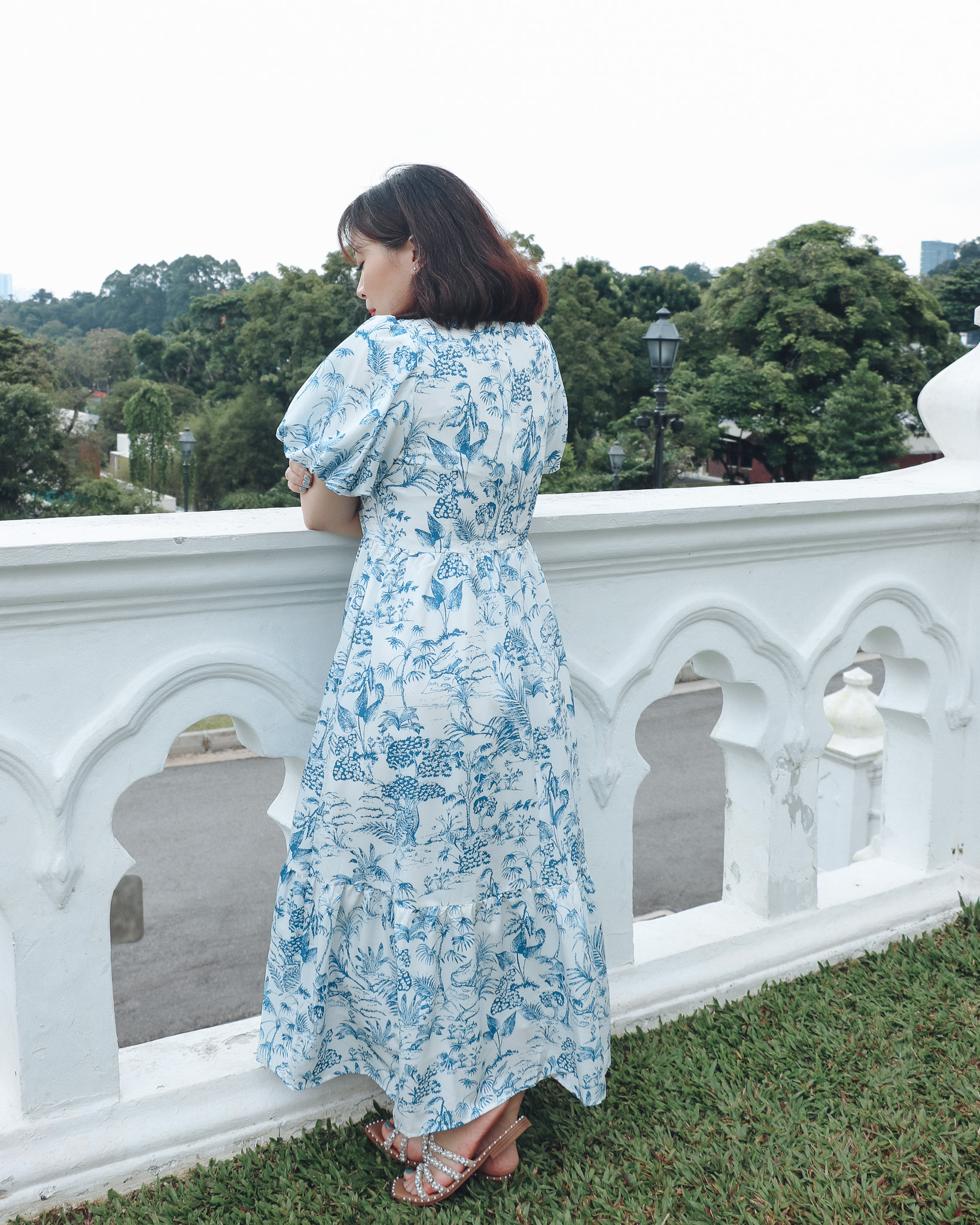 Willow Dress in Porcelain Blue