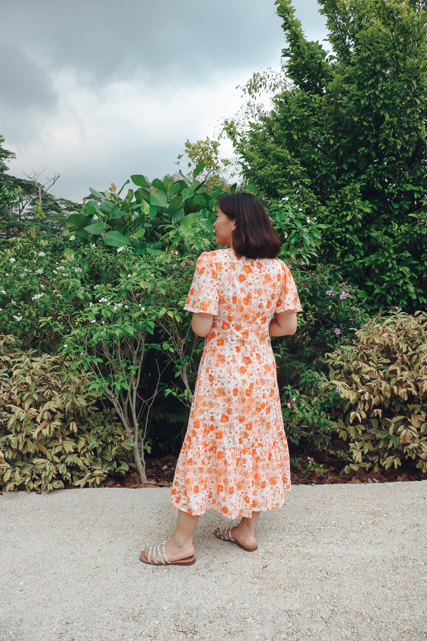 Fiona Dress in Orange