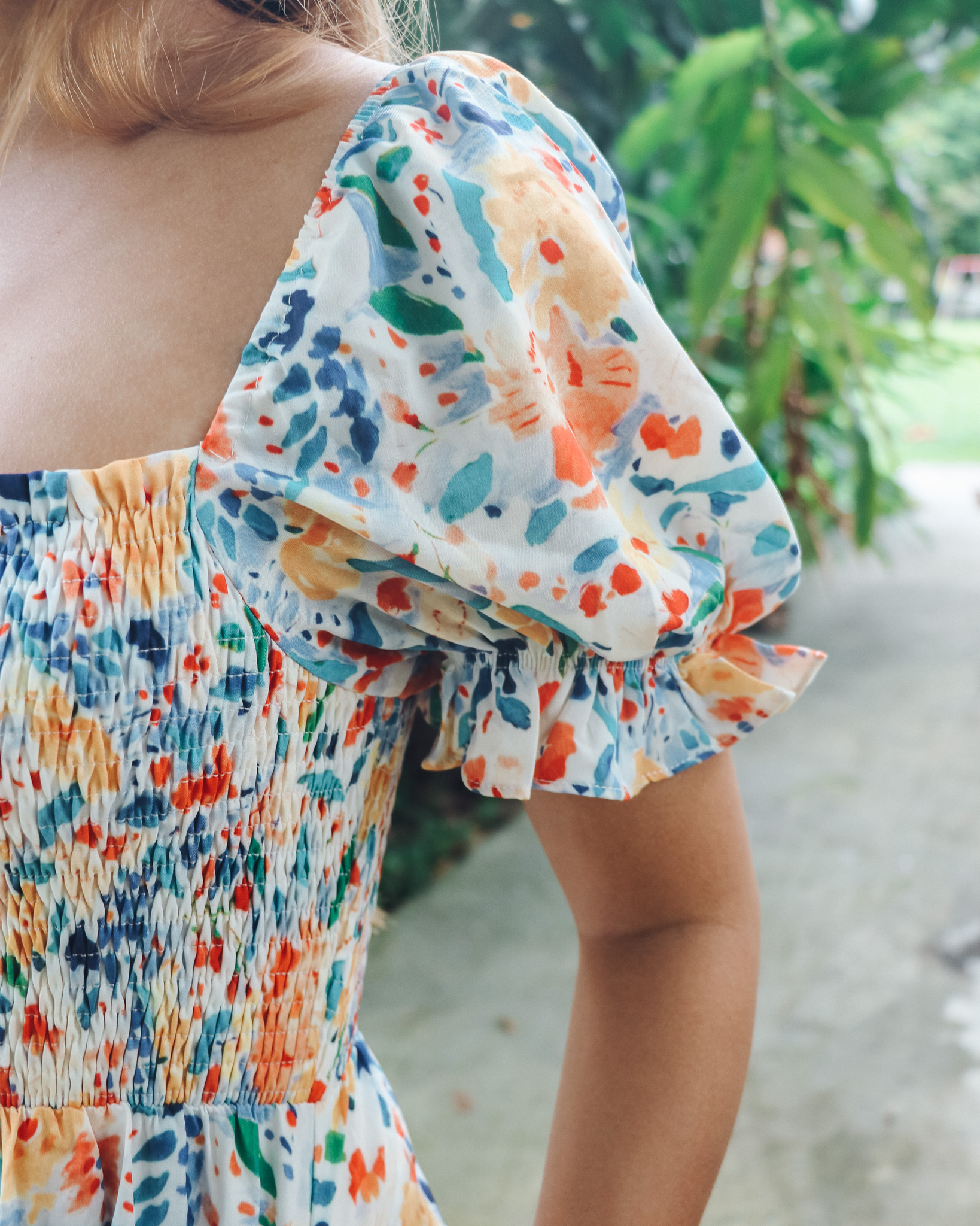 Brielle Dress in Abstract Florals