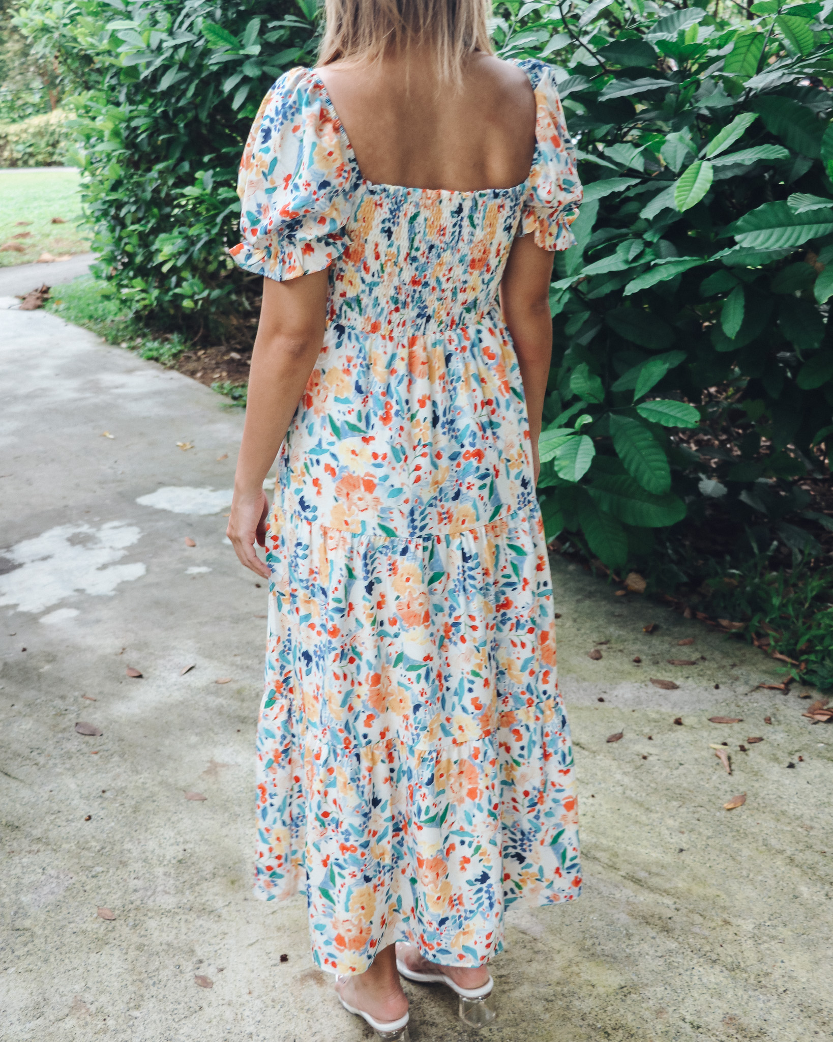 Brielle Dress in Abstract Florals