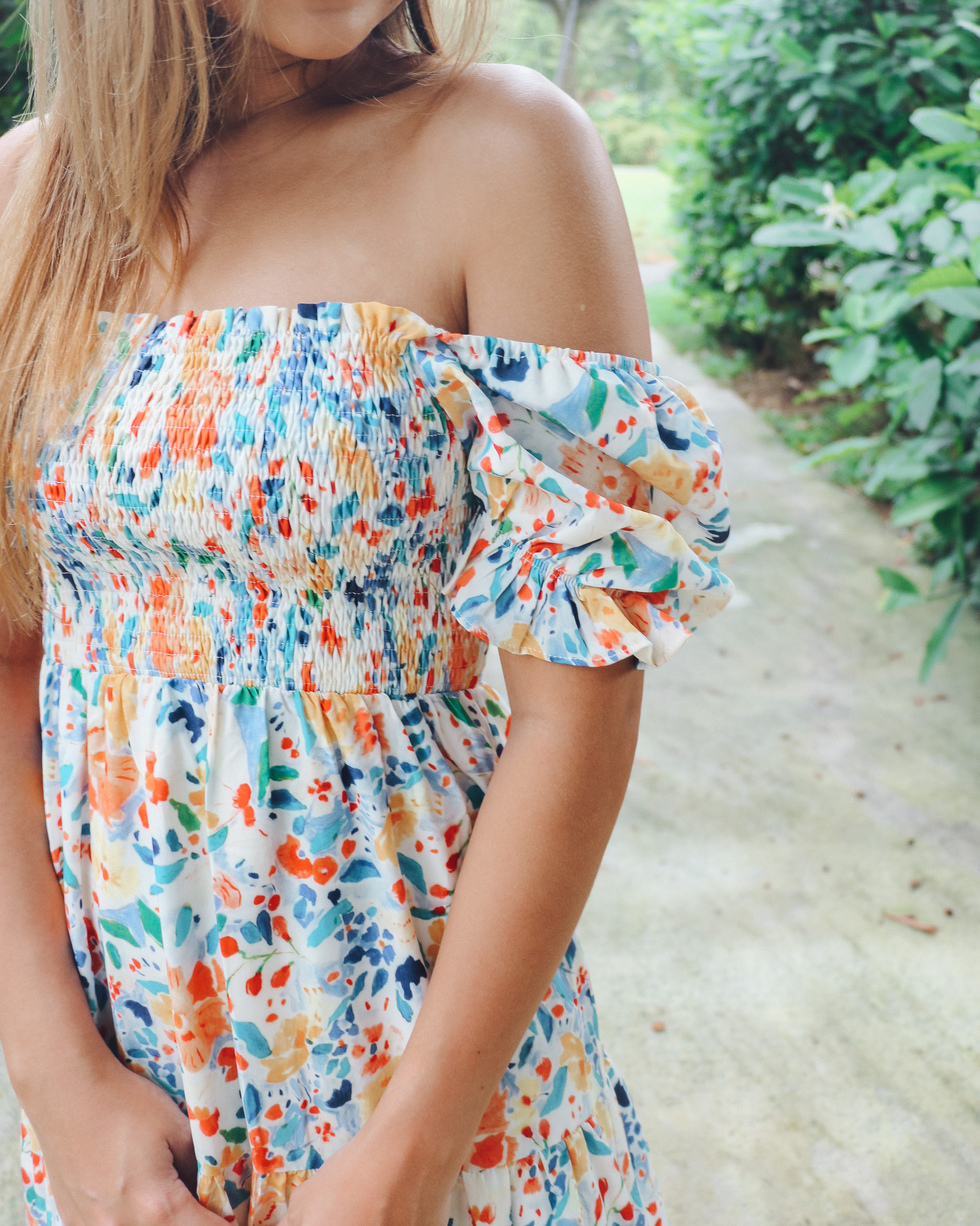 Brielle Dress in Abstract Florals