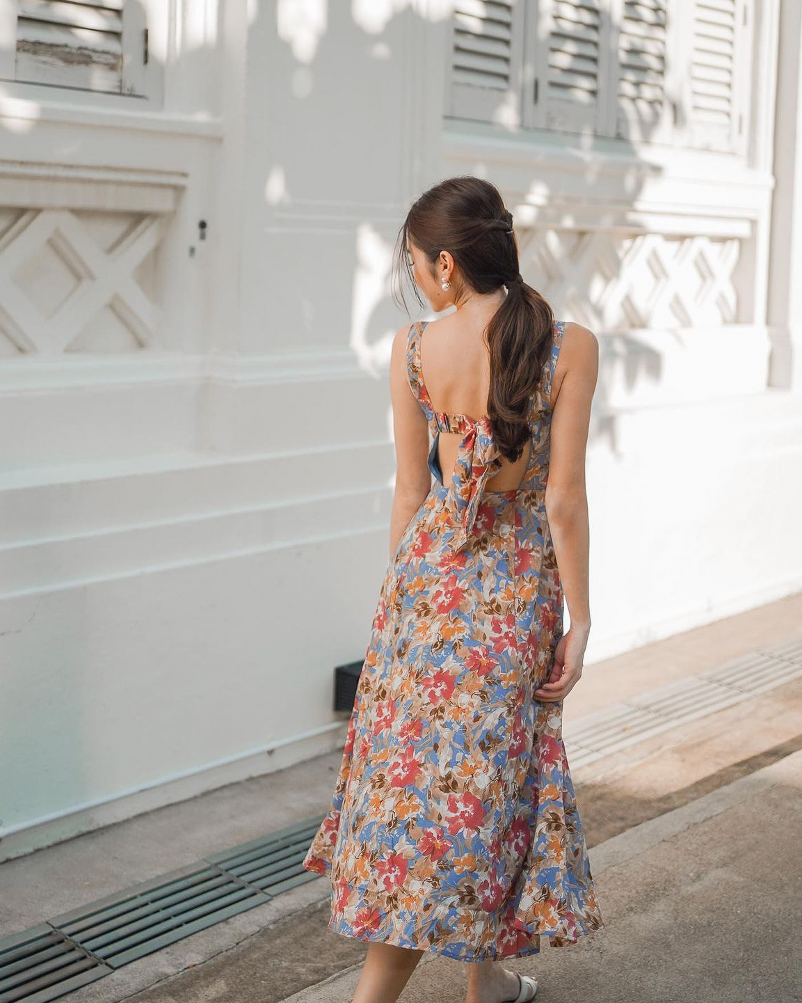 Francesca Dress in Pink Florals