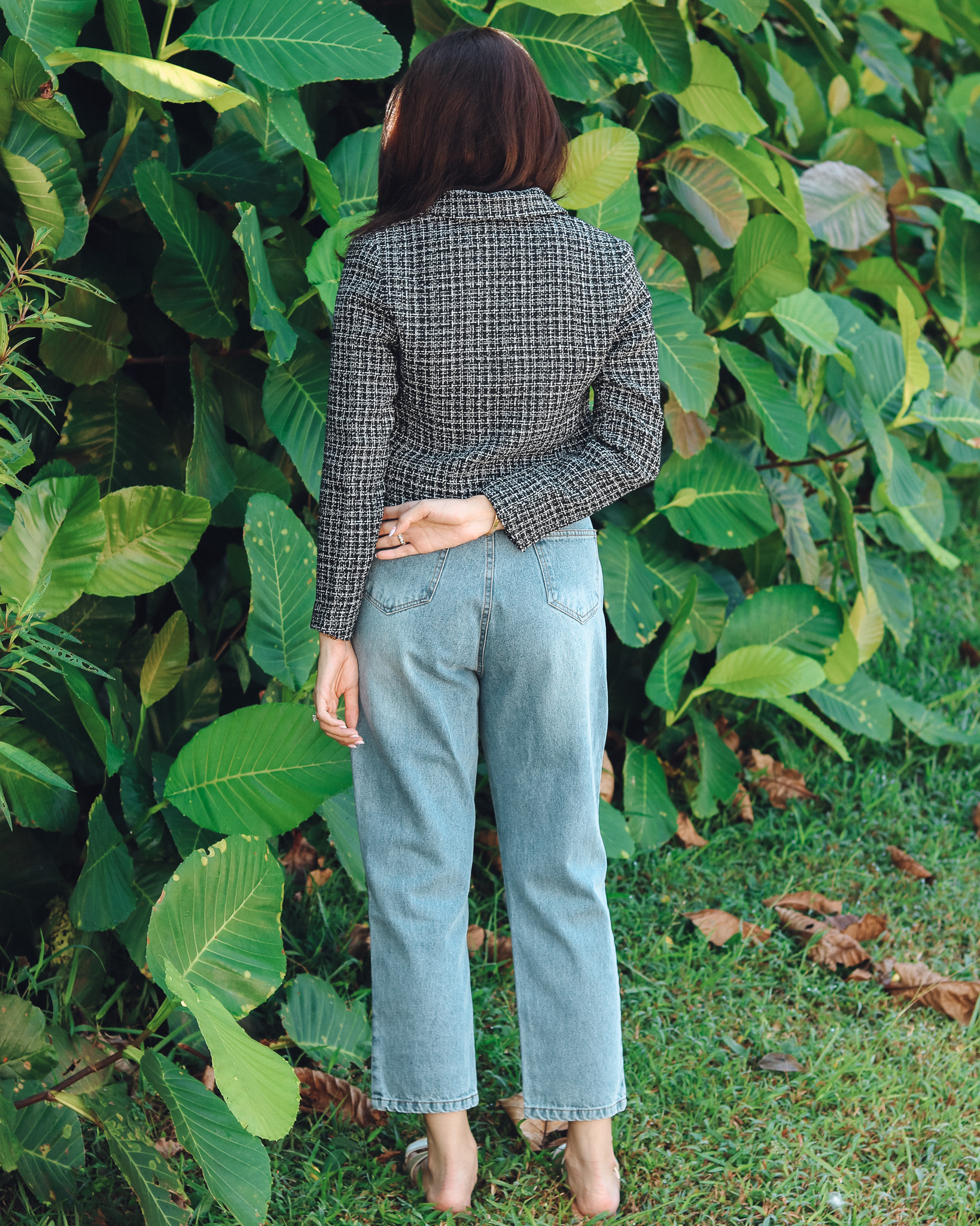 Amiri Crop Blazer in Black