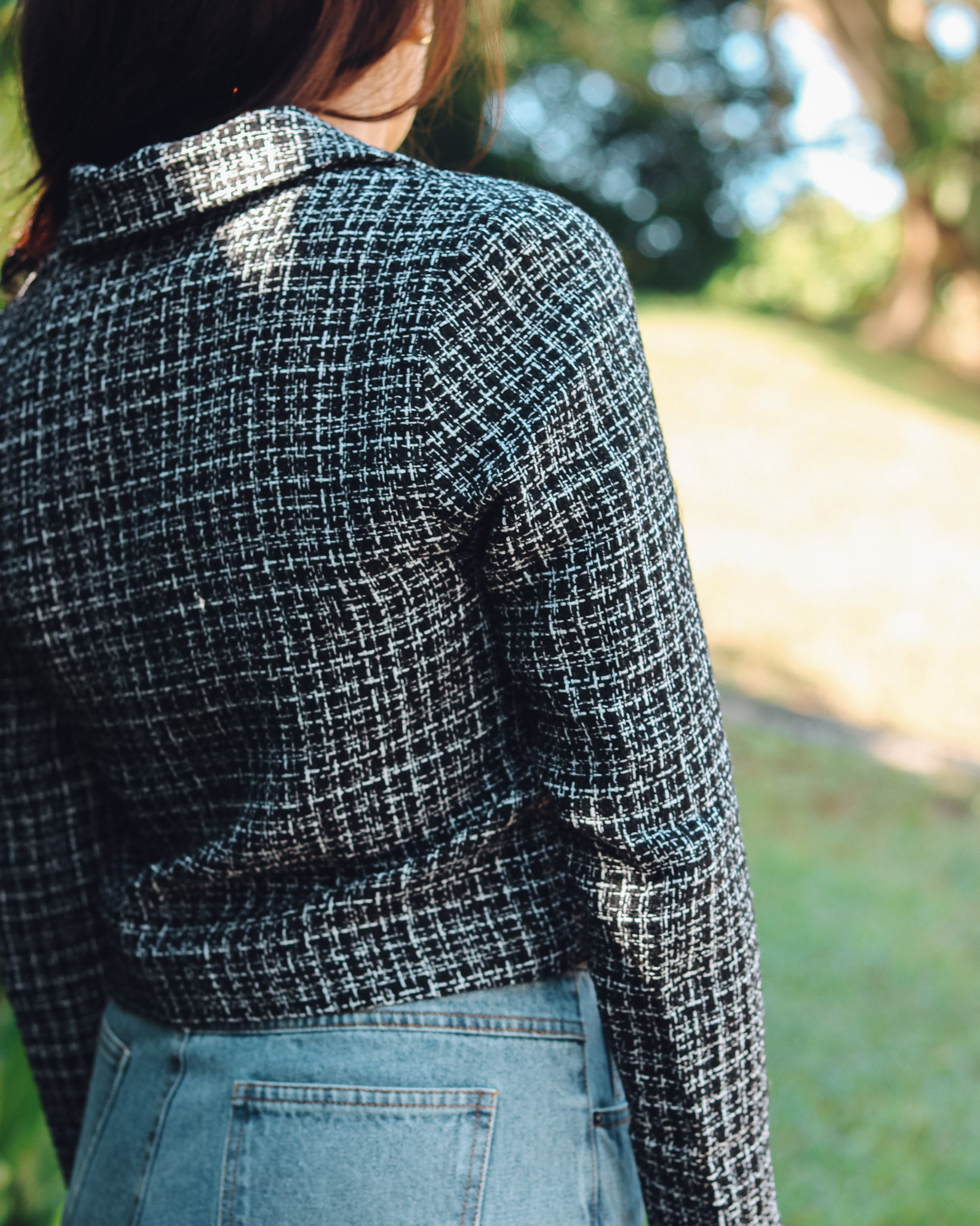 Amiri Crop Blazer in Black