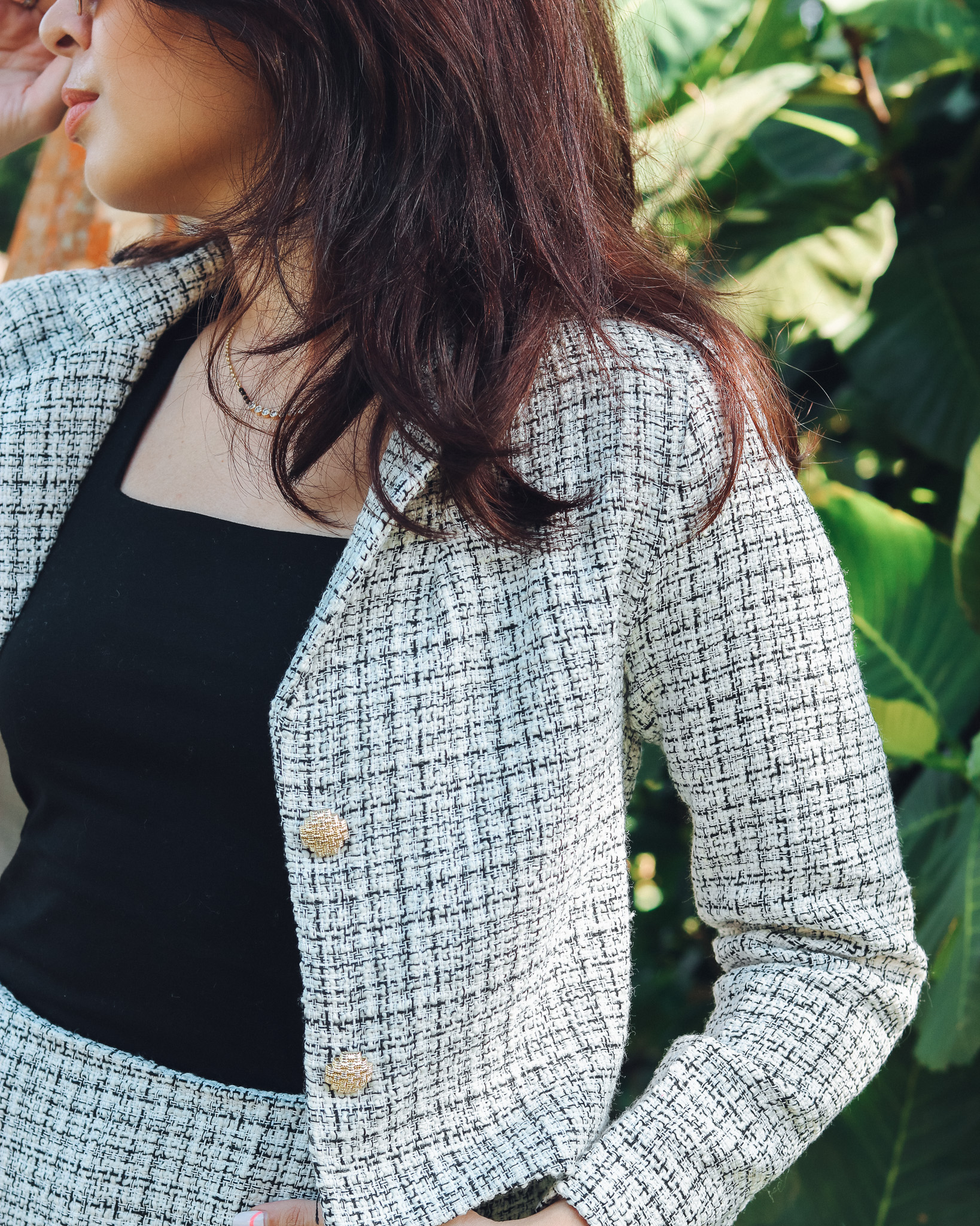 Amiri Crop Blazer in White