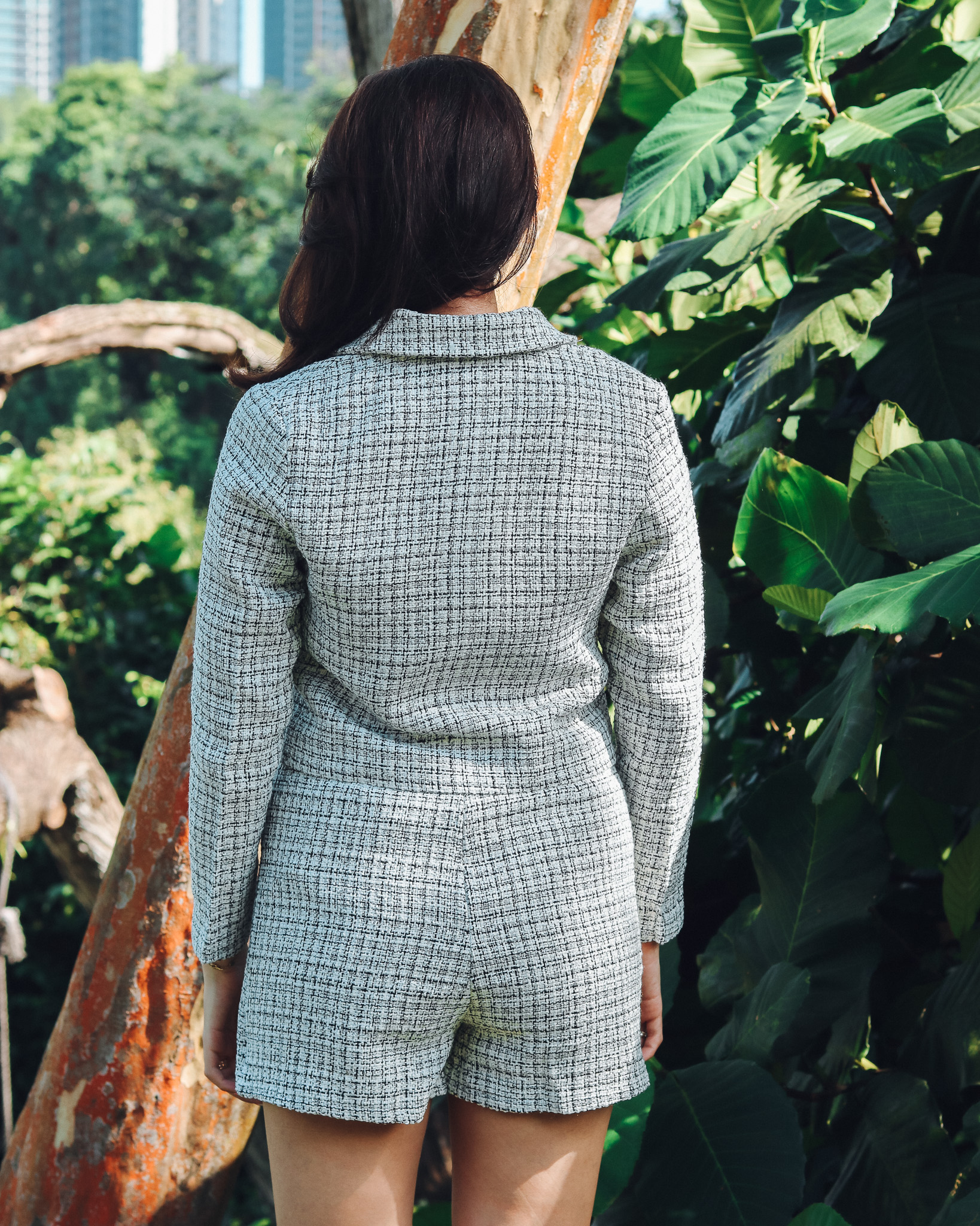 Amiri Crop Blazer in White